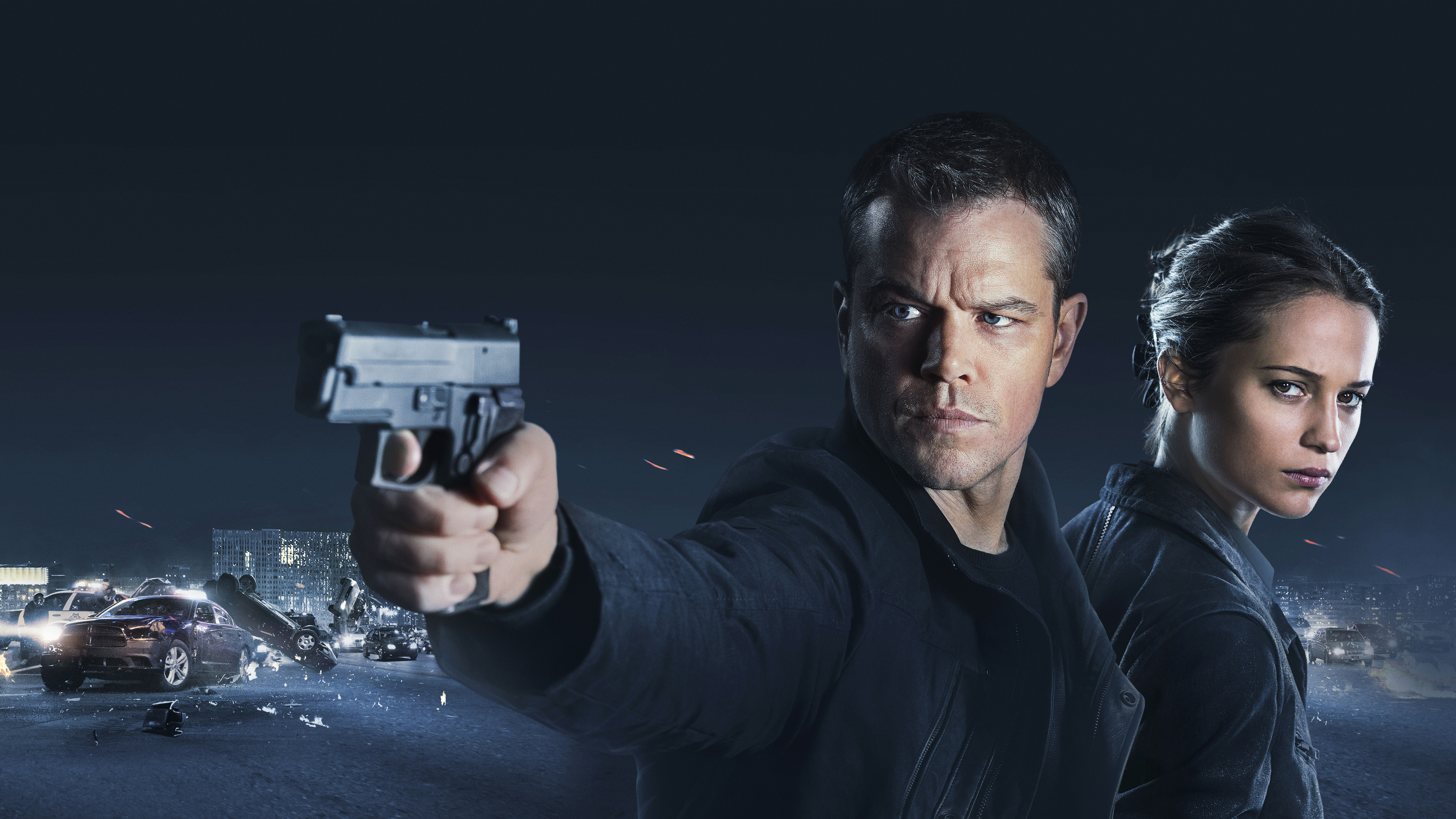 Jason Bourne and Alicia Vikander in 4K HD Wallpaper
