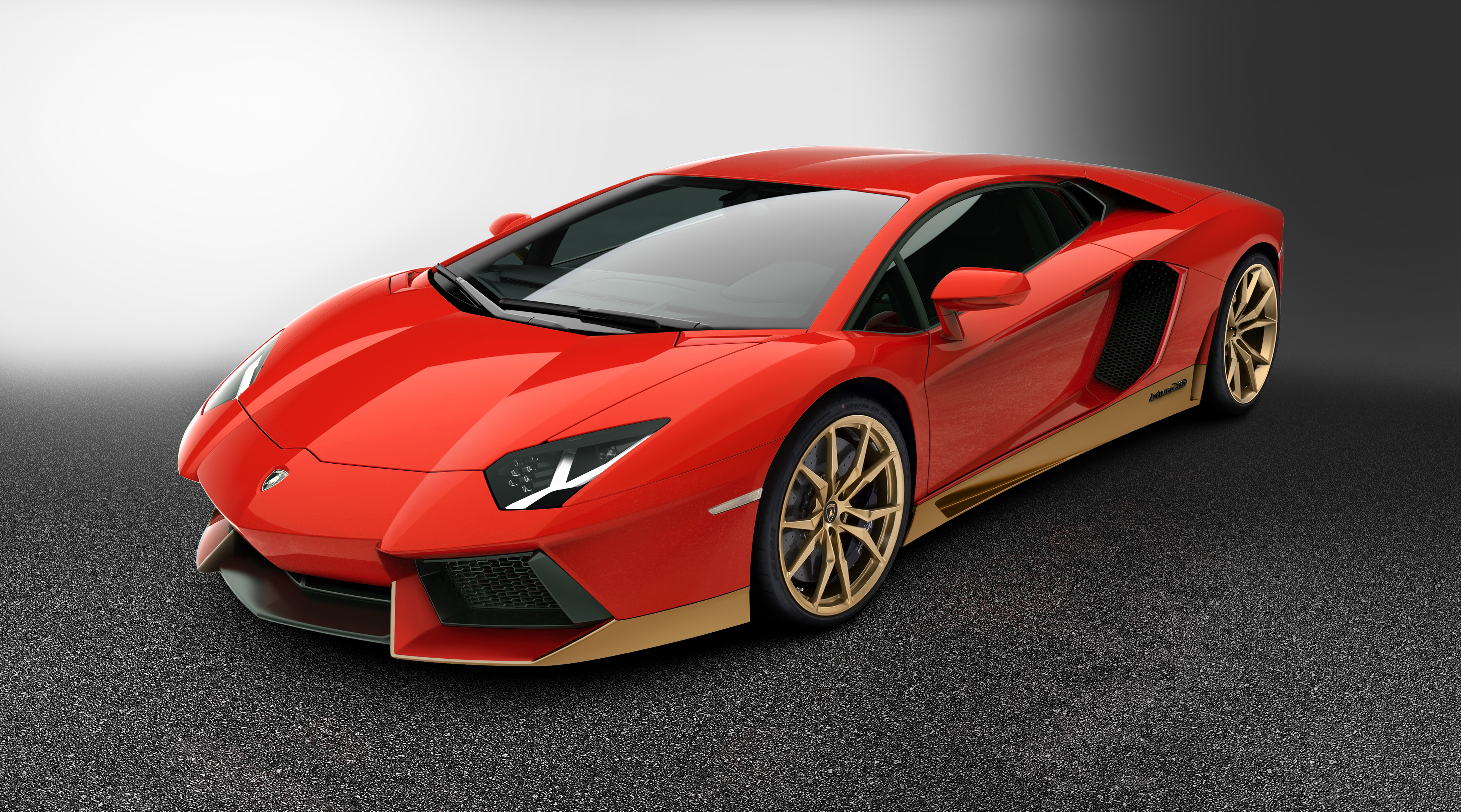 Red Lamborghini Aventador Miura Homage Special Edition 4K HD Wallpaper