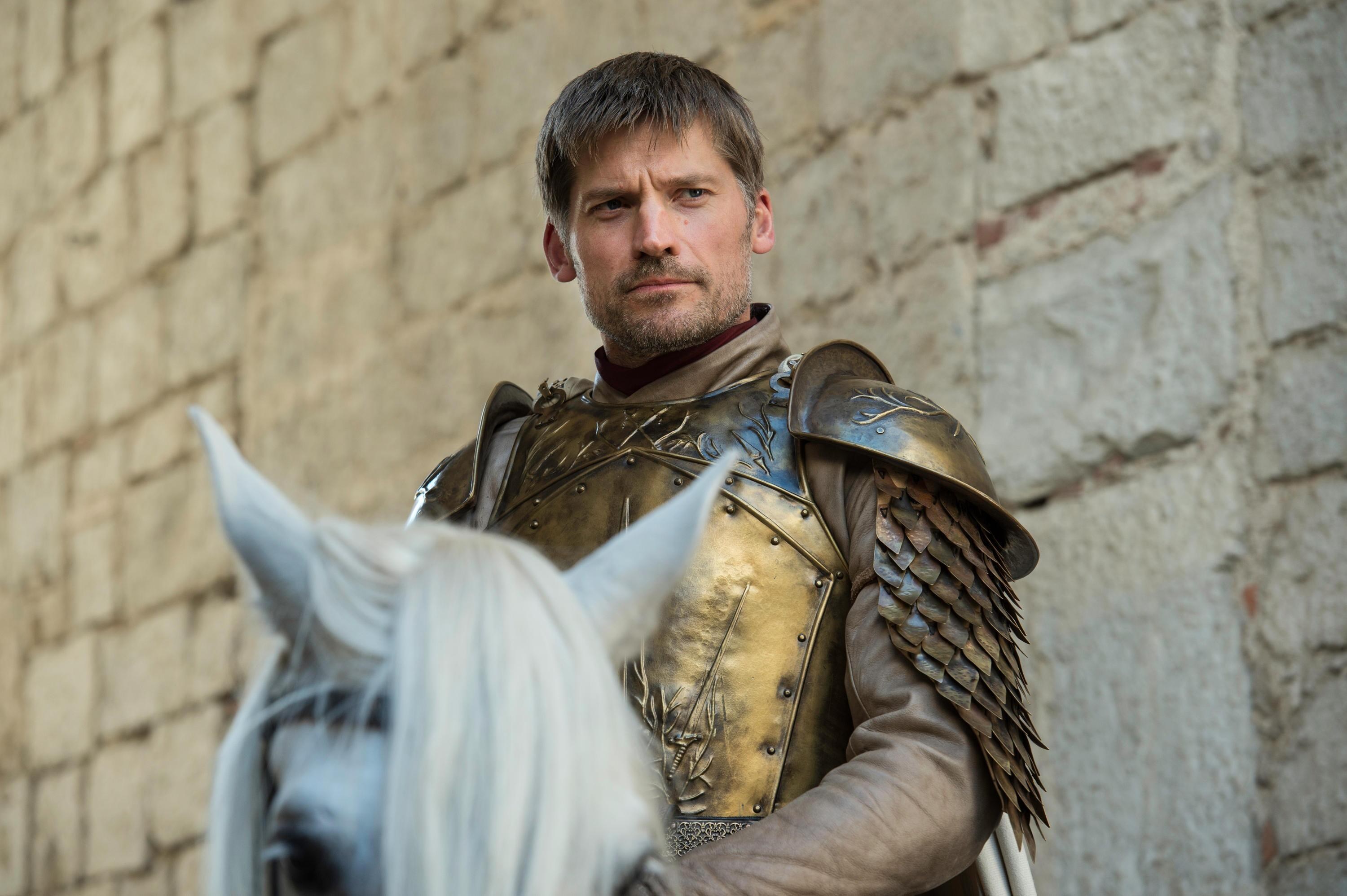 Jaime Lannister from Game of Thrones on a horse HD Wallpaper