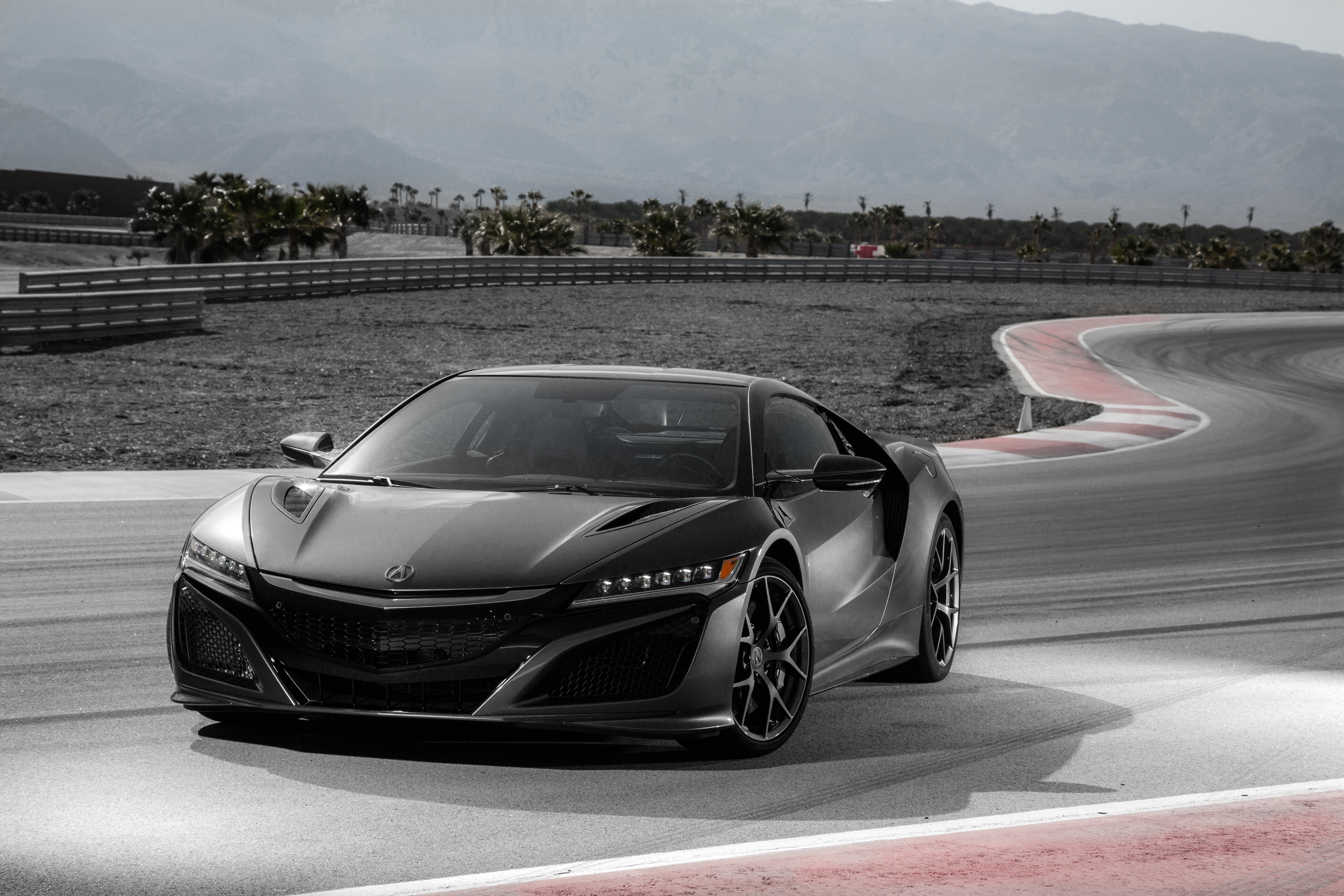 Acura NSX on a Race Track HD Wallpaper