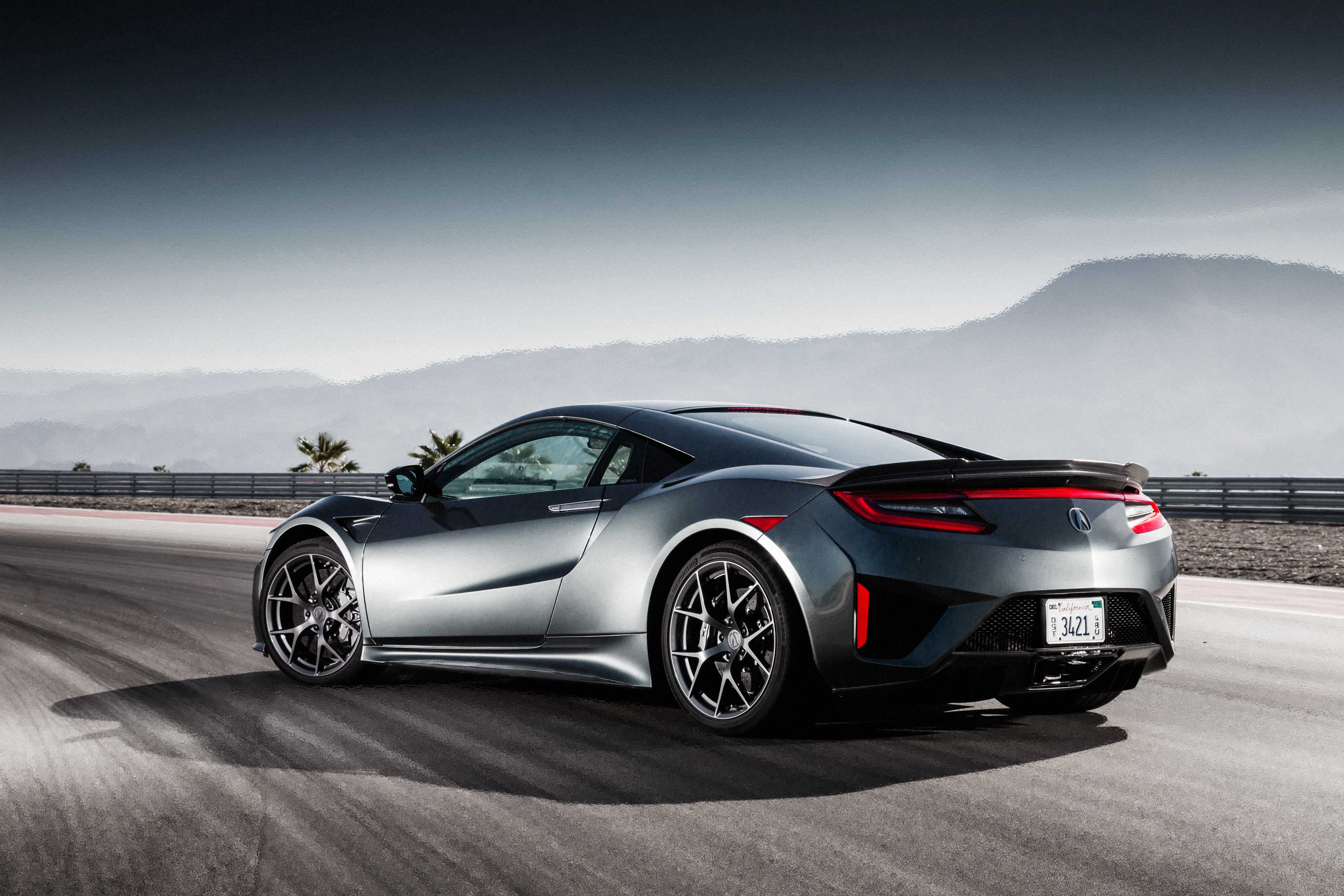 Acura NSX 2017 Rear View 4K HD Wallpaper
