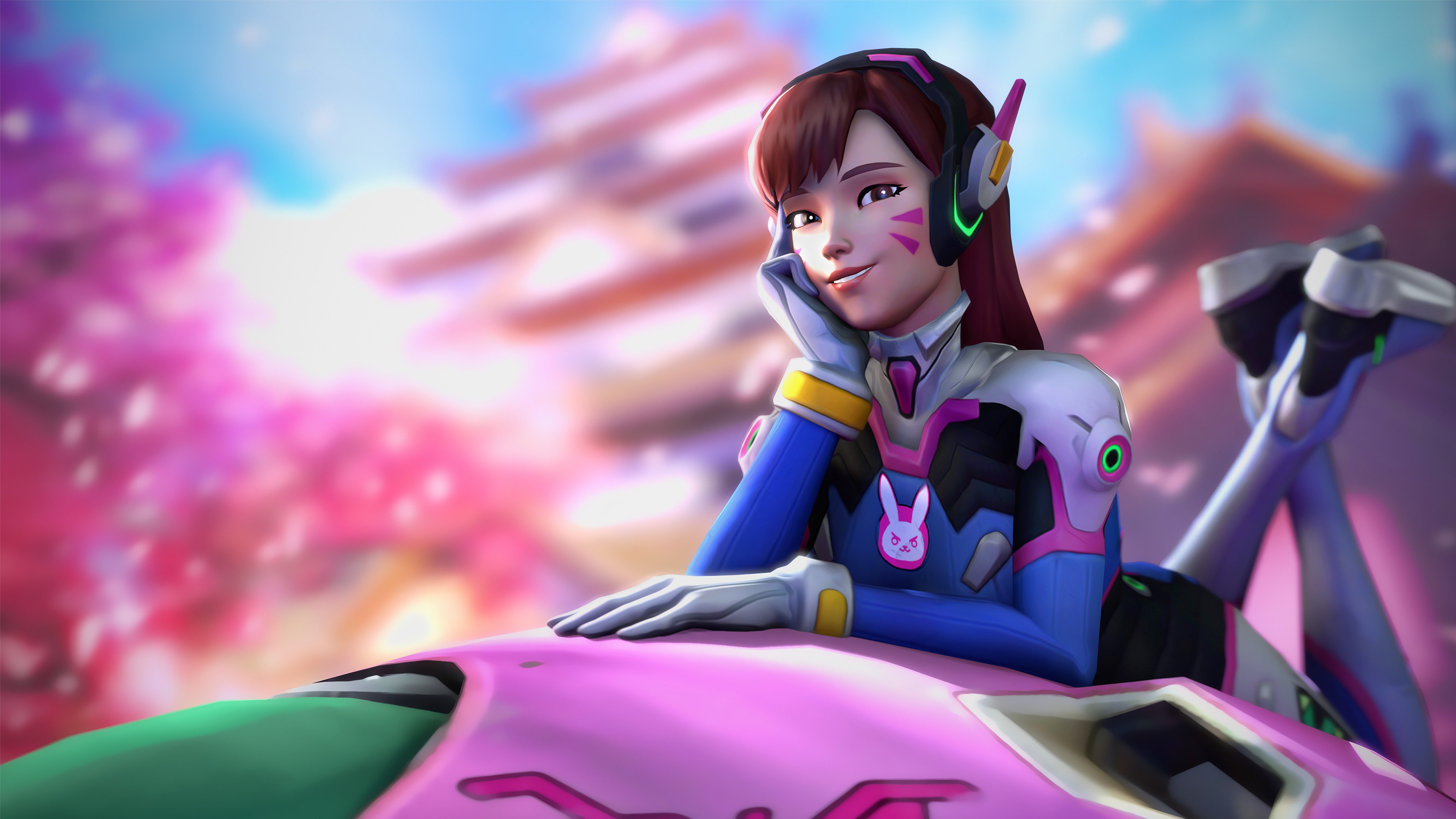 4K D.Va from Overwatch HD Wallpaper