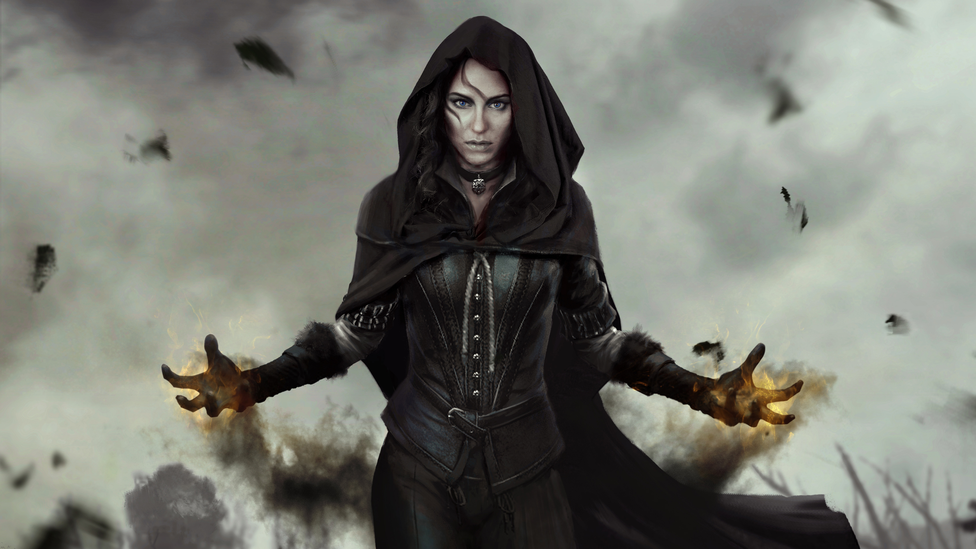 Yennefer of Vengerberg from The Witcher 3 HD Wallpaper