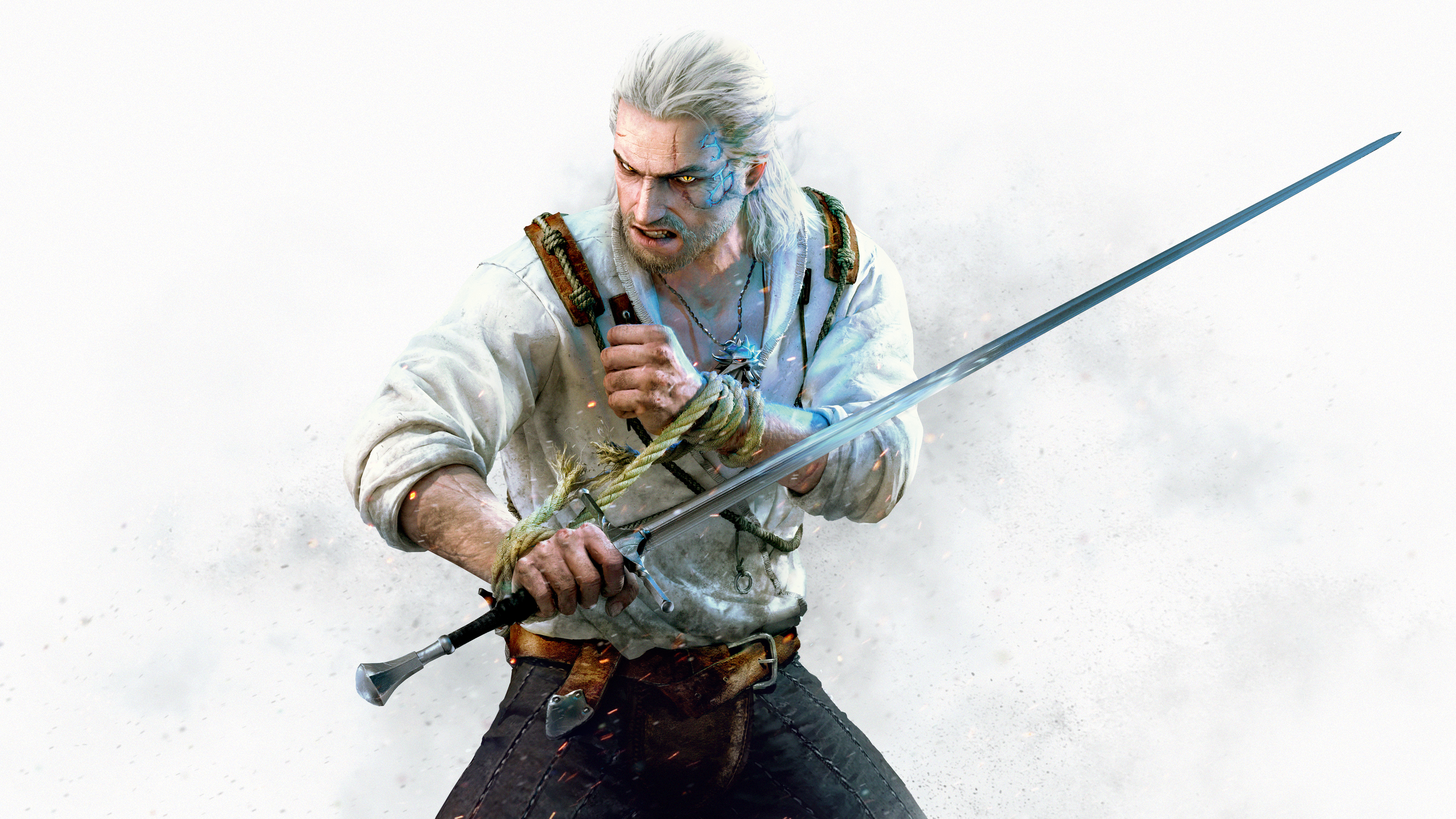 Geralt of Rivia from The Witcher 3: Hearts of Stone HD Wallpaper