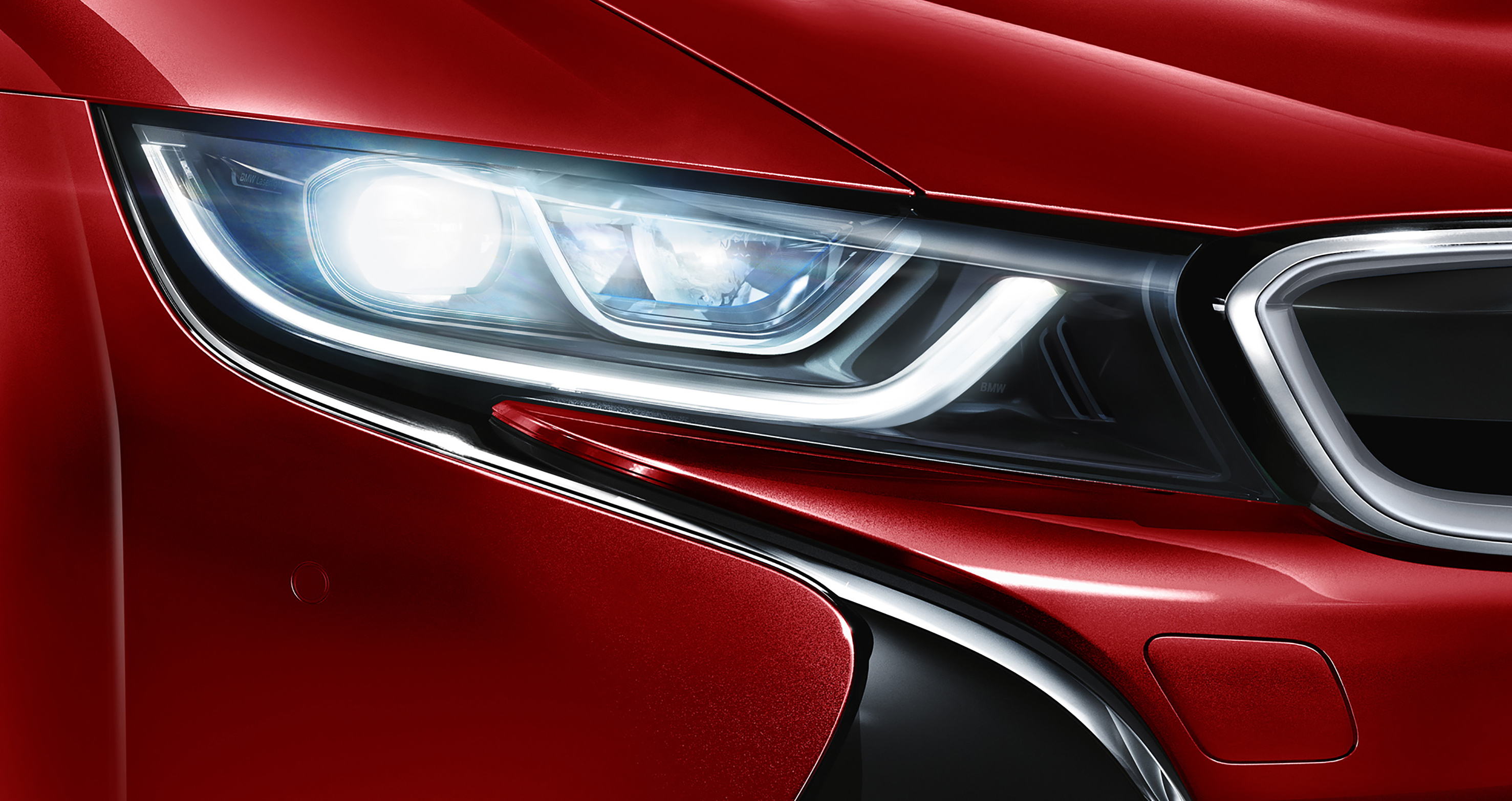 BMW i8 Celebration Edition headlight HD Wallpaper