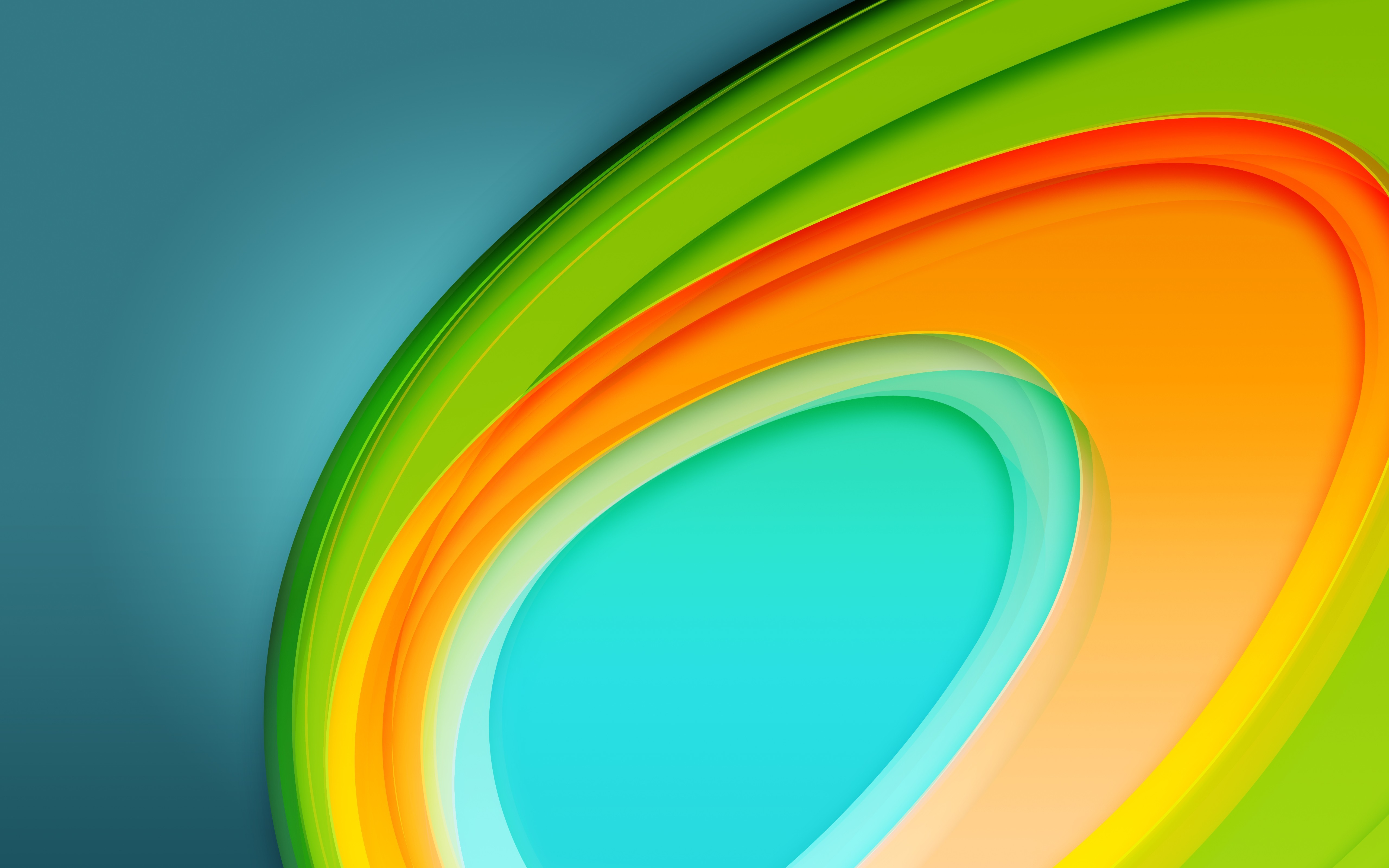 Abstract Fluid Colorful Waves 4K HD Wallpaper