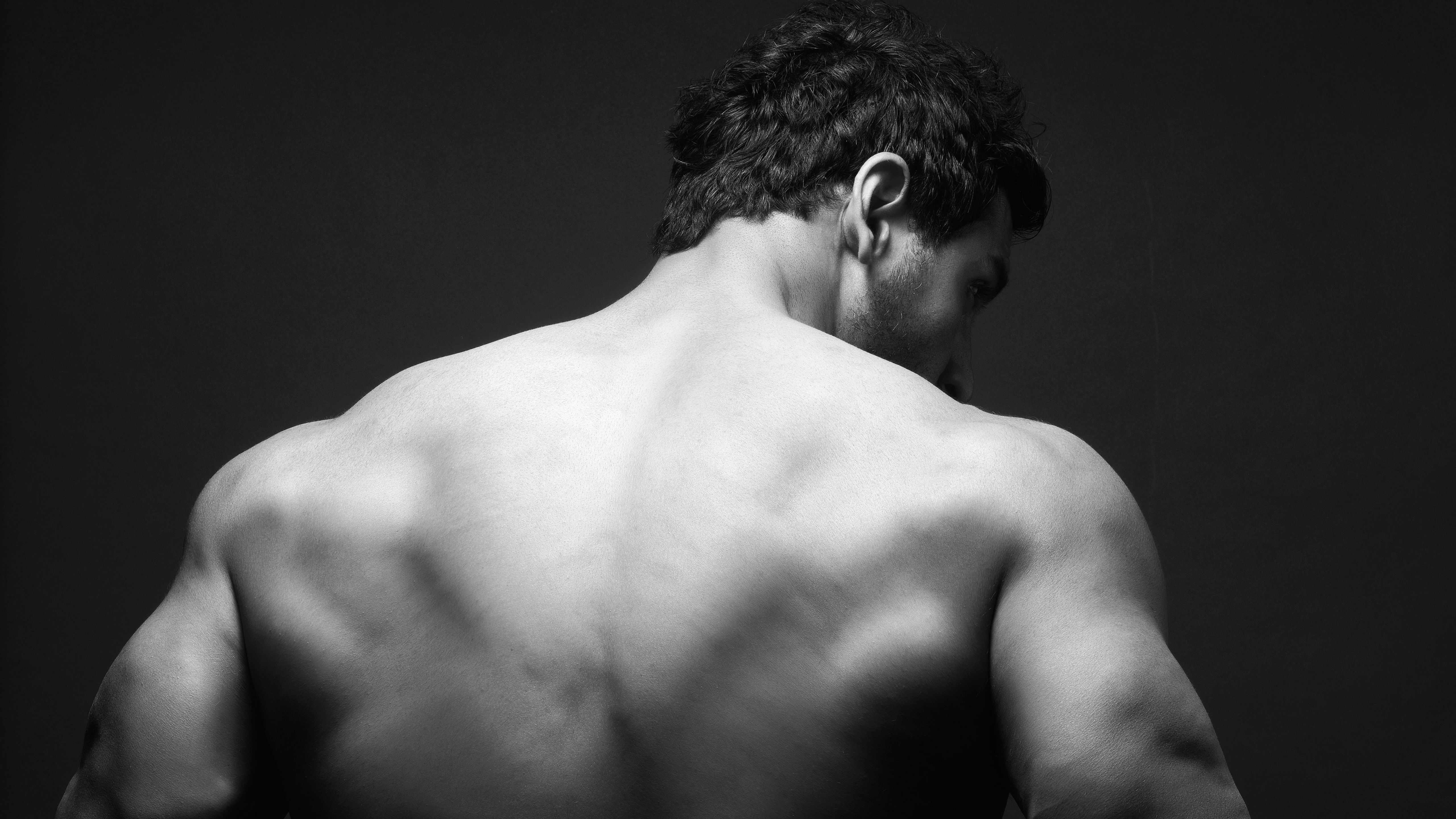 John Abraham's Back and Shoulders HD Wallpaper