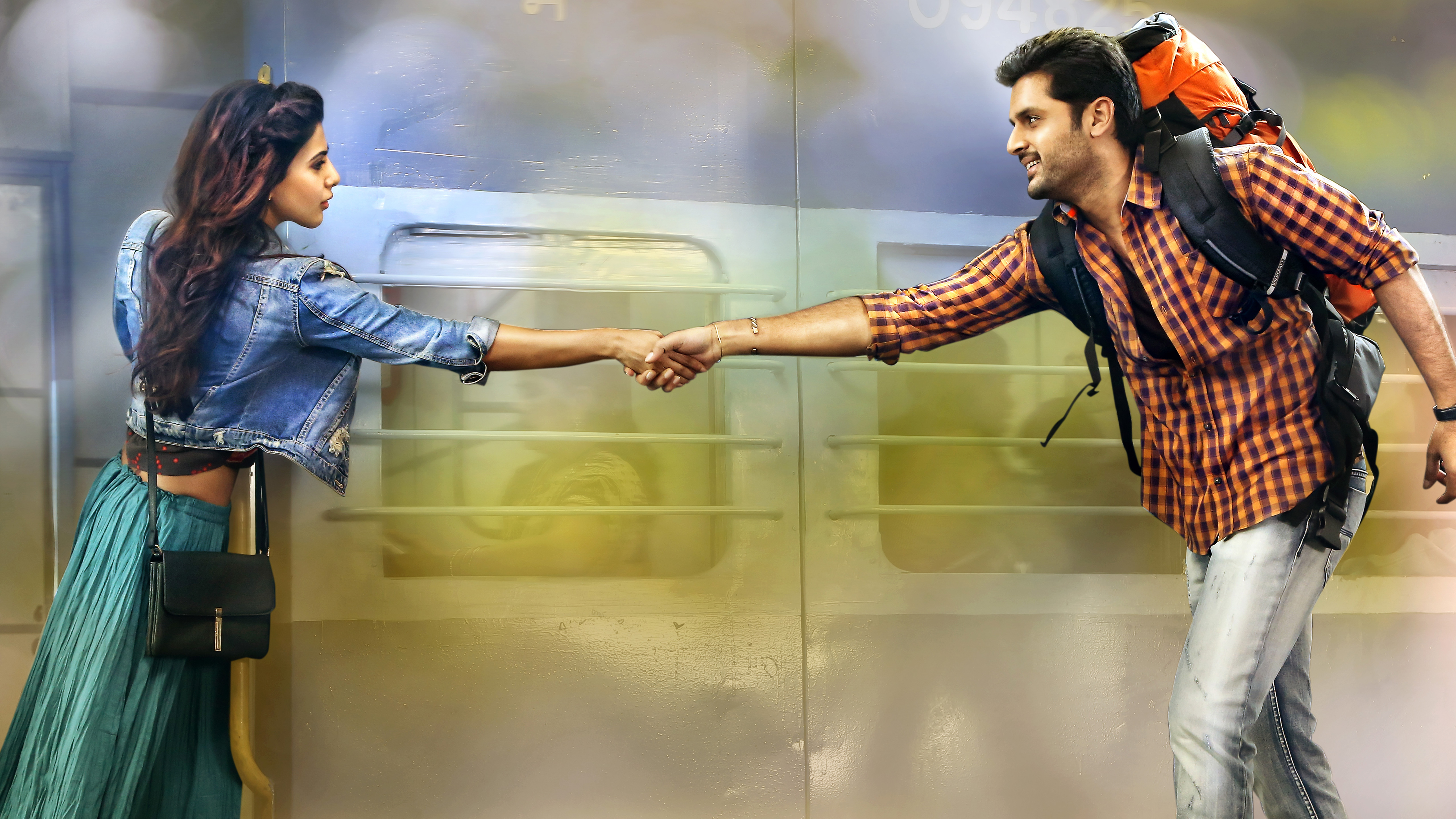 Nithin and Samantha from Telugu HD Wallpaper