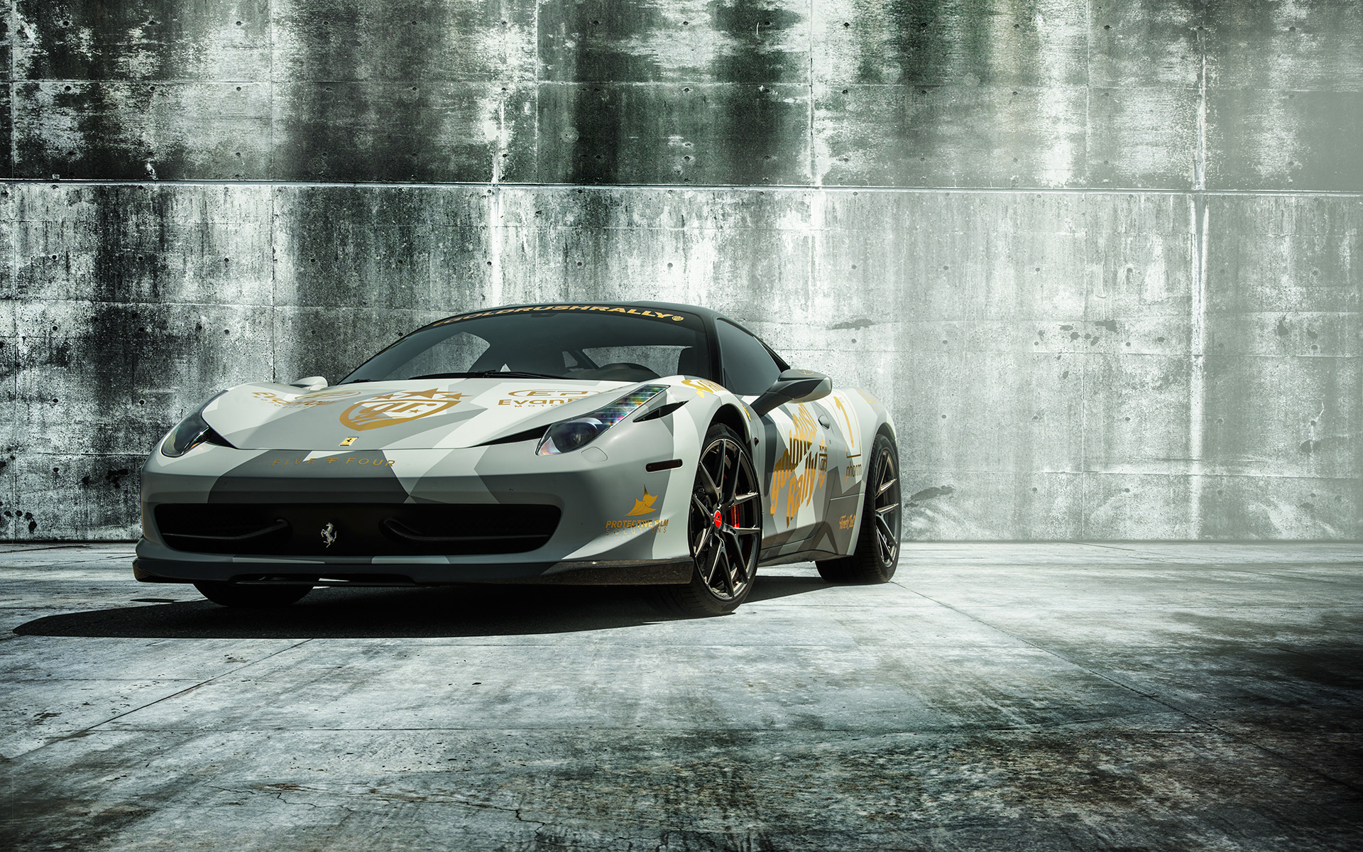 Ferrari 458 Italia with Carbon Fiber Aero by Vorsteiner HD Wallpaper