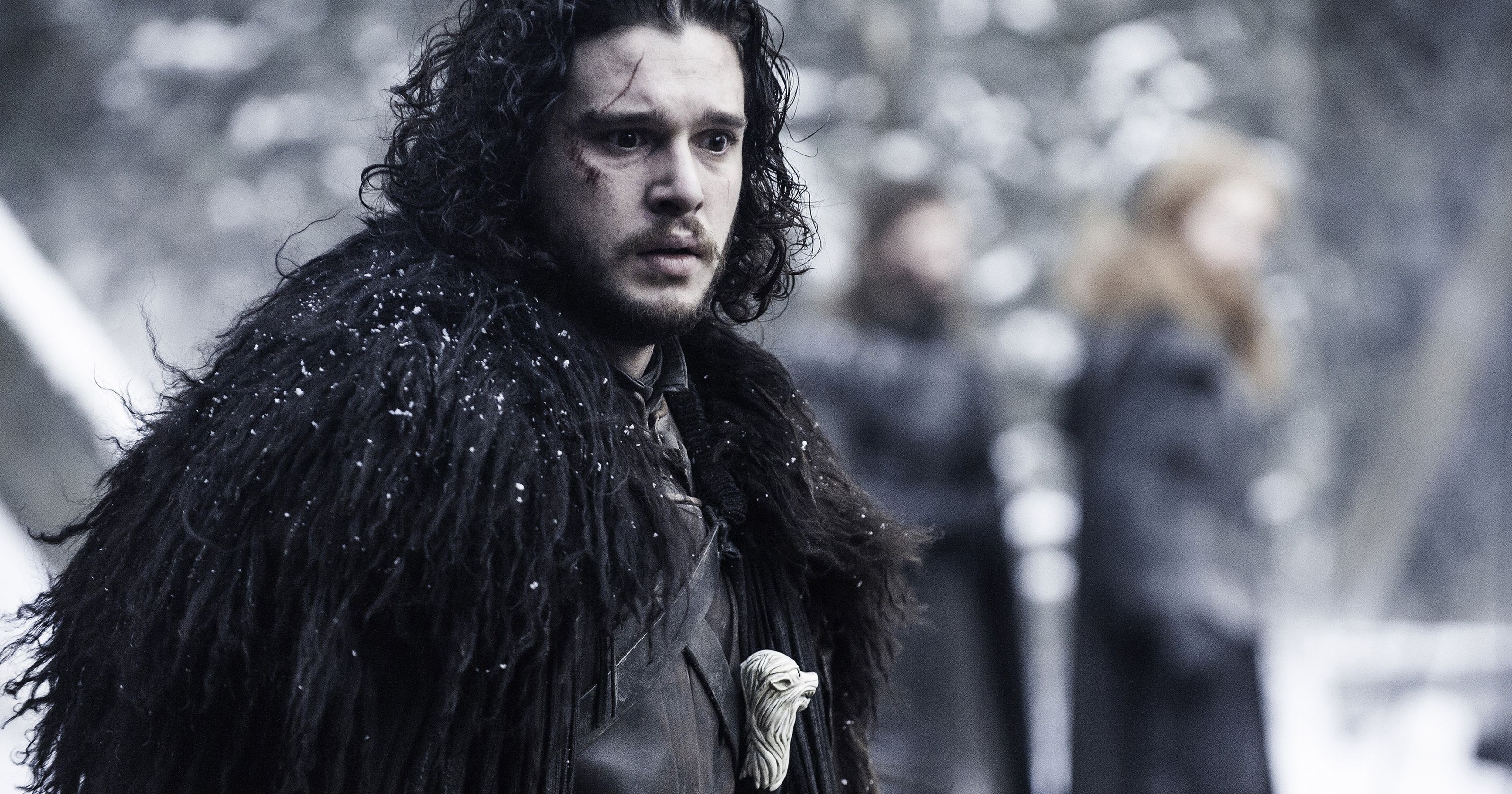 Jon Snow from Game of Thrones in the snow HD Wallpaper