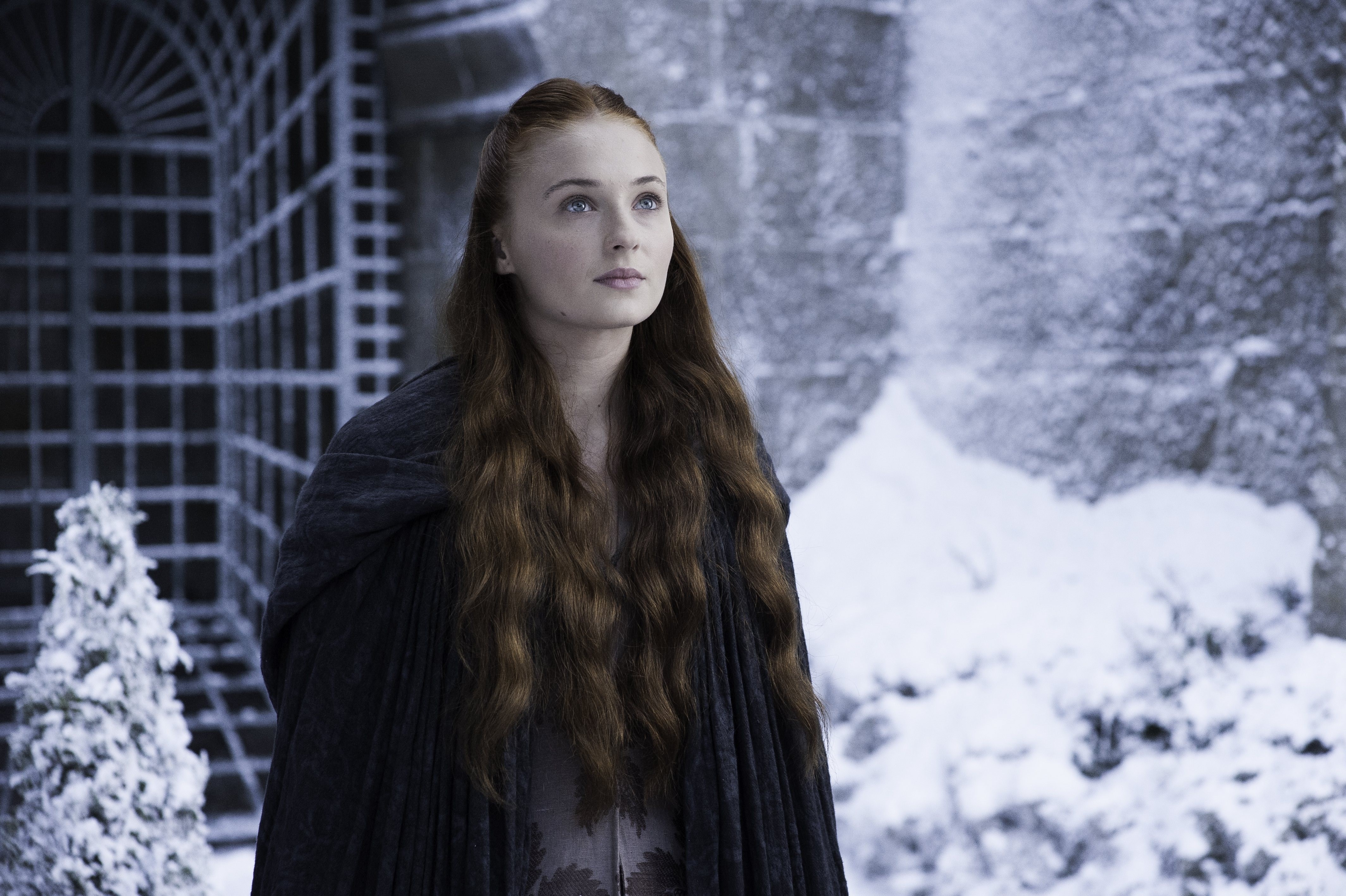 Sansa Stark from Game of Thrones in winter HD Wallpaper