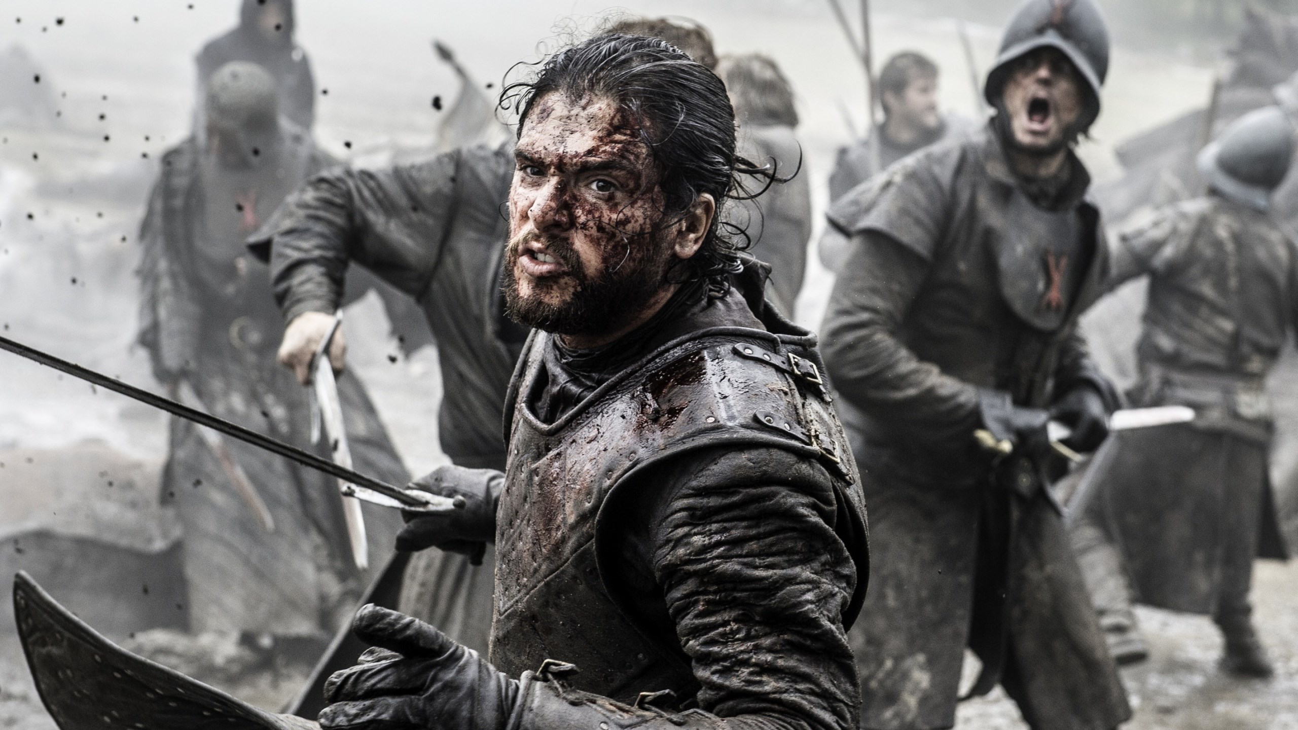 Jon Snow from Game of Thrones in battle HD Wallpaper