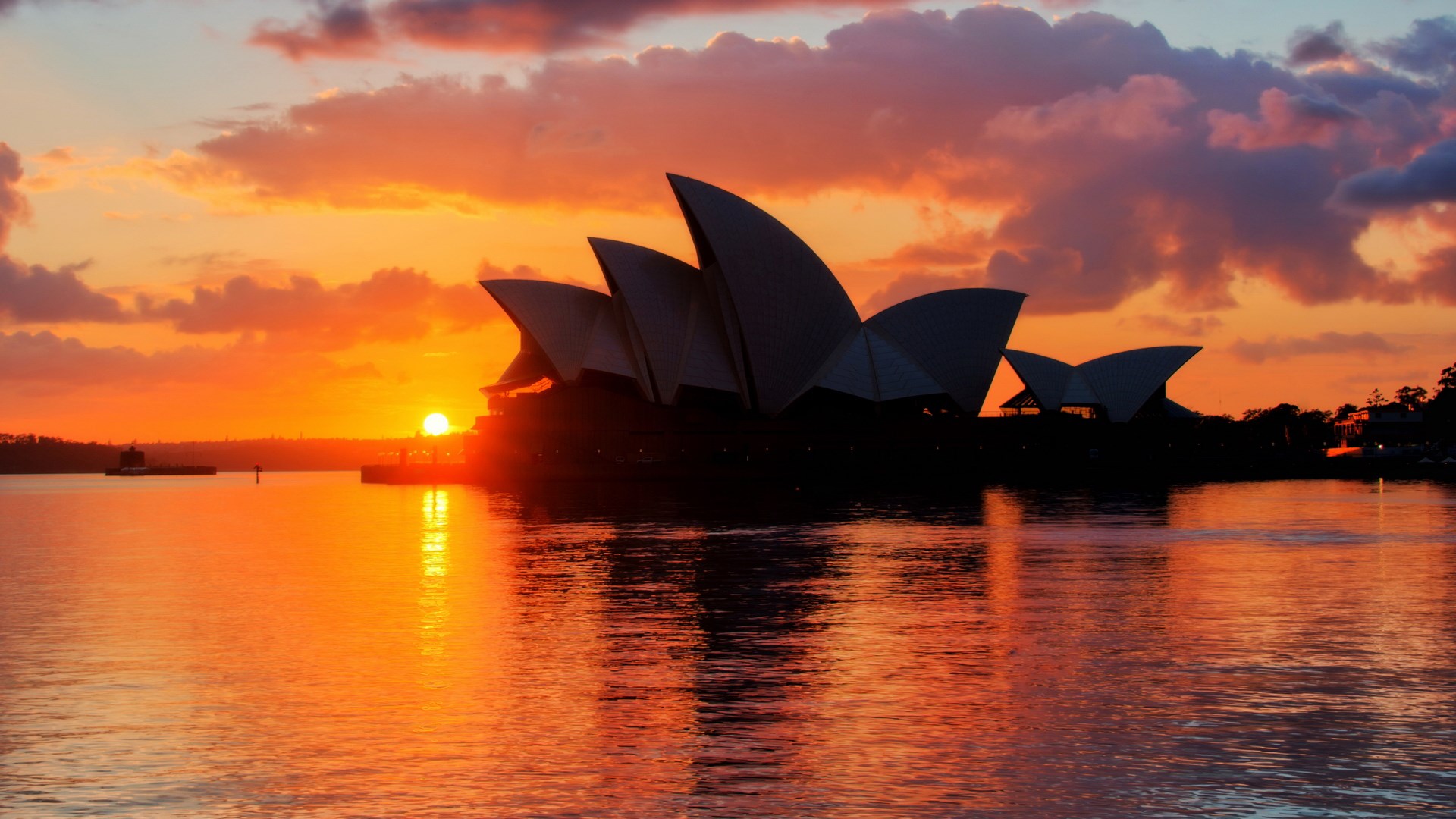 Sydney Opera House at Sunrise HD Wallpaper