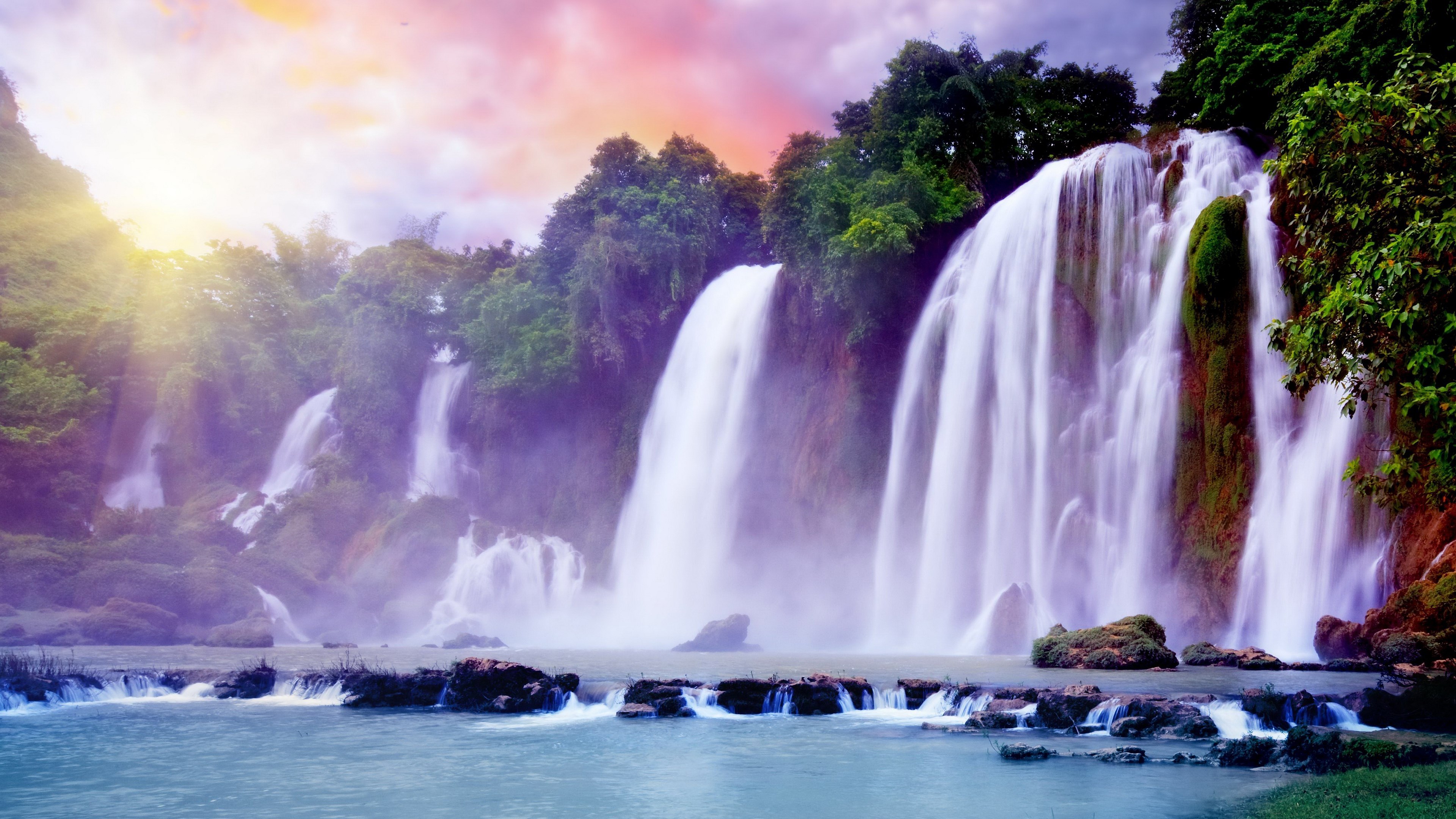 Ban Gioc Waterfall in Vietnam HD Wallpaper