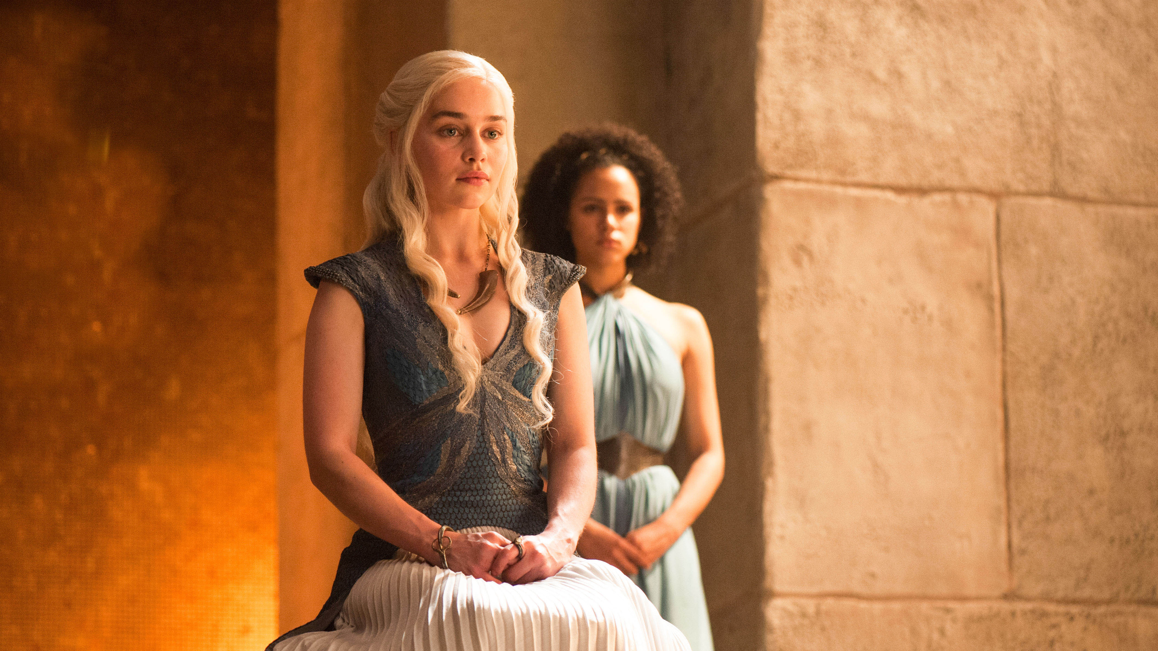 Daenerys Targaryen and Missandei from Game of Thrones HD Wallpaper