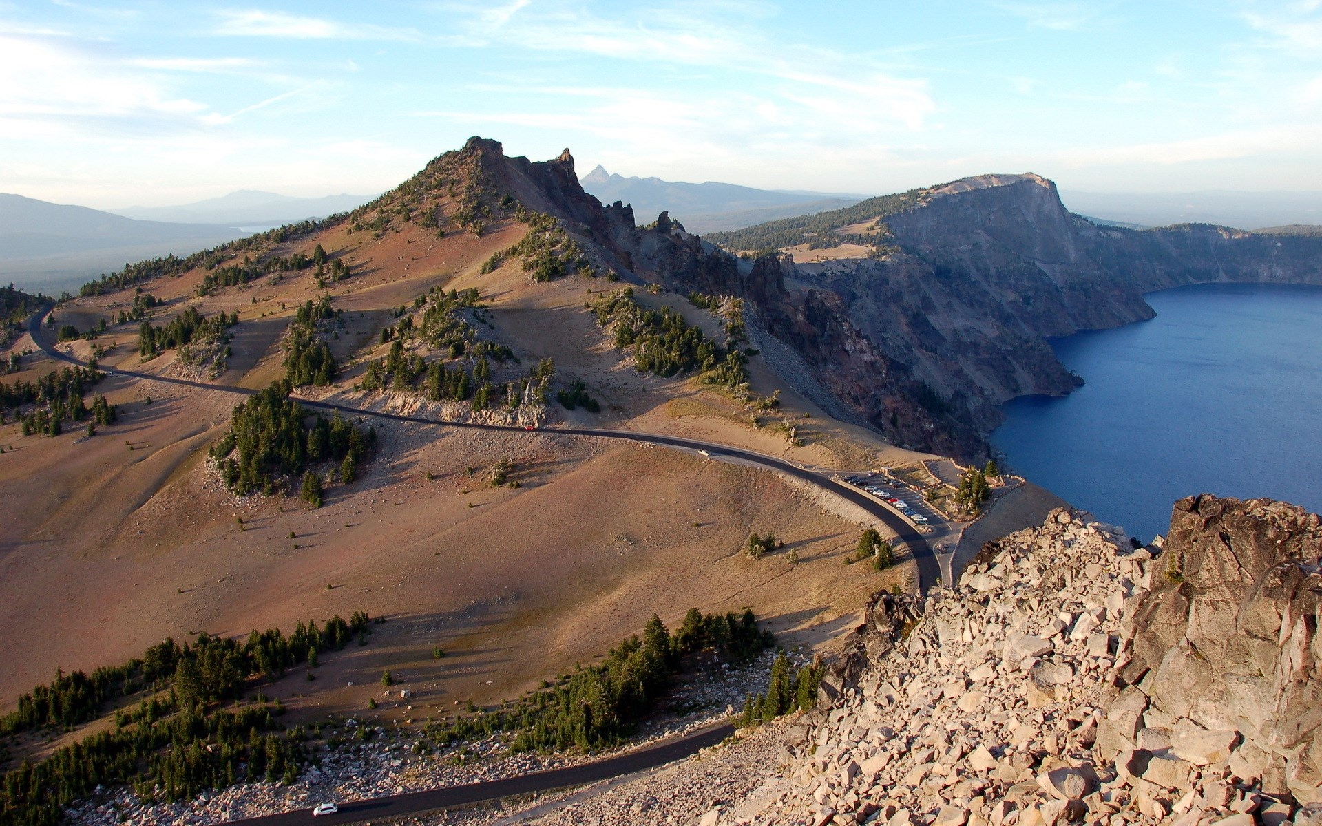 Crater Lake National Park with Rim Drive HD Wallpaper