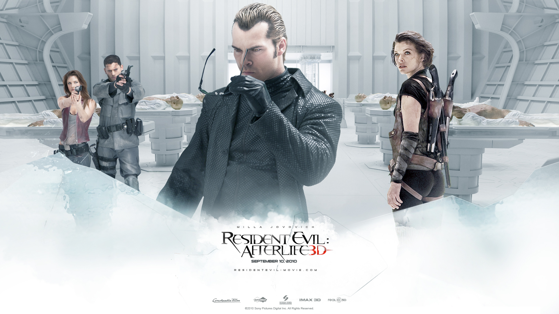 Alice and Chris from Resident Evil: Afterlife HD Wallpaper