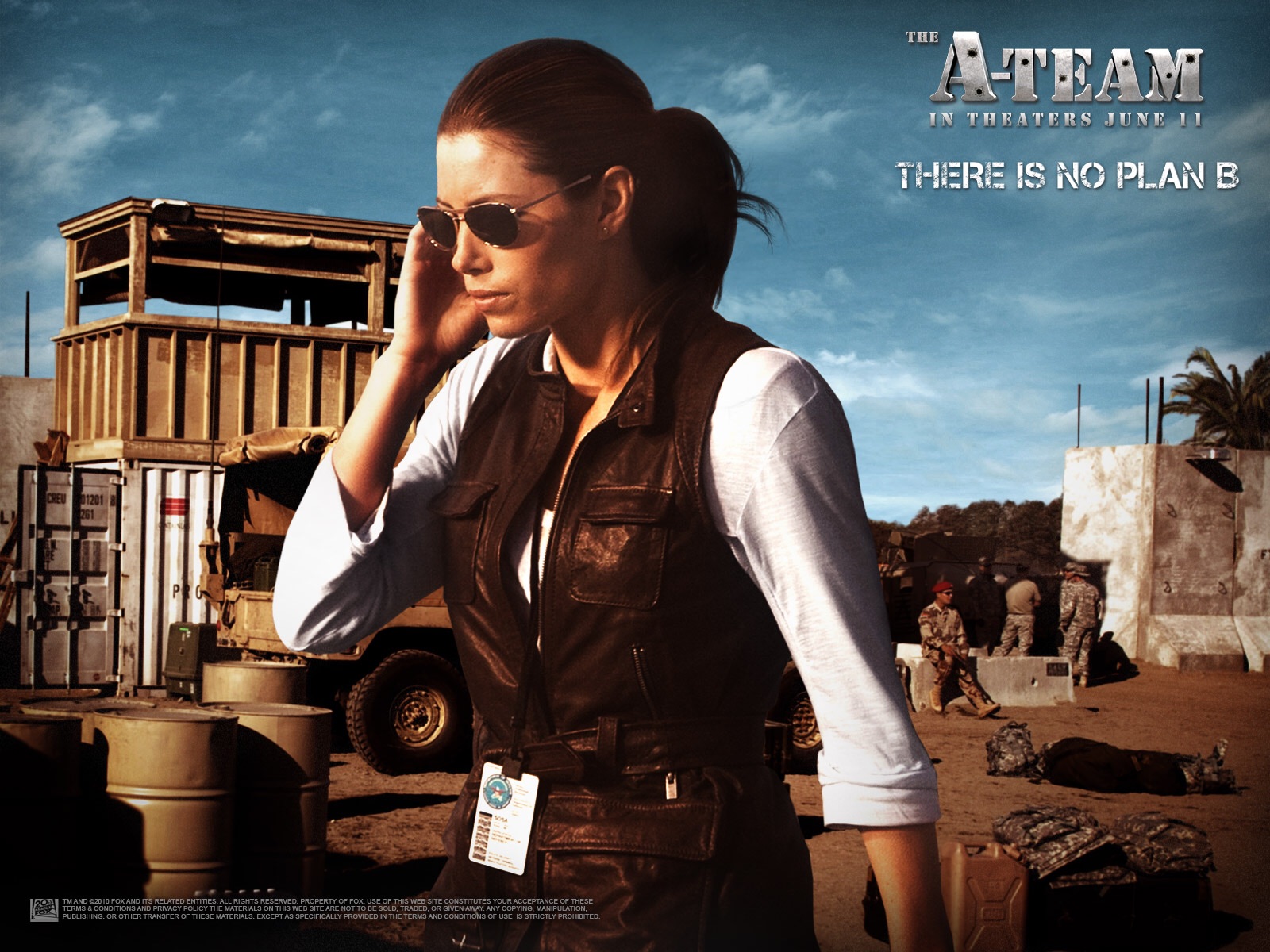 Jessica Biel in The A-Team movie poster HD Wallpaper