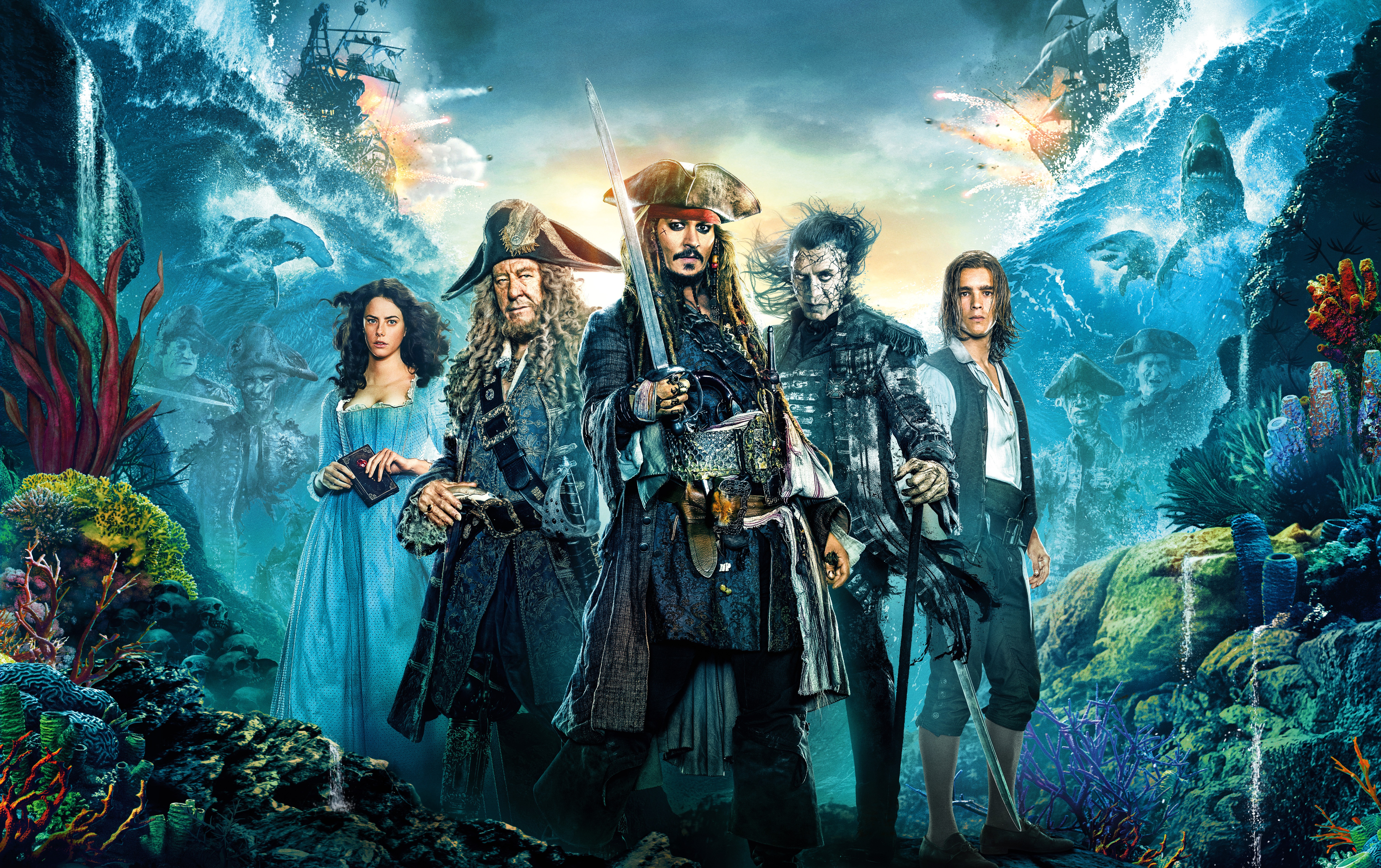 Pirates of the Caribbean: Dead Men Tell No Tales Poster HD Wallpaper