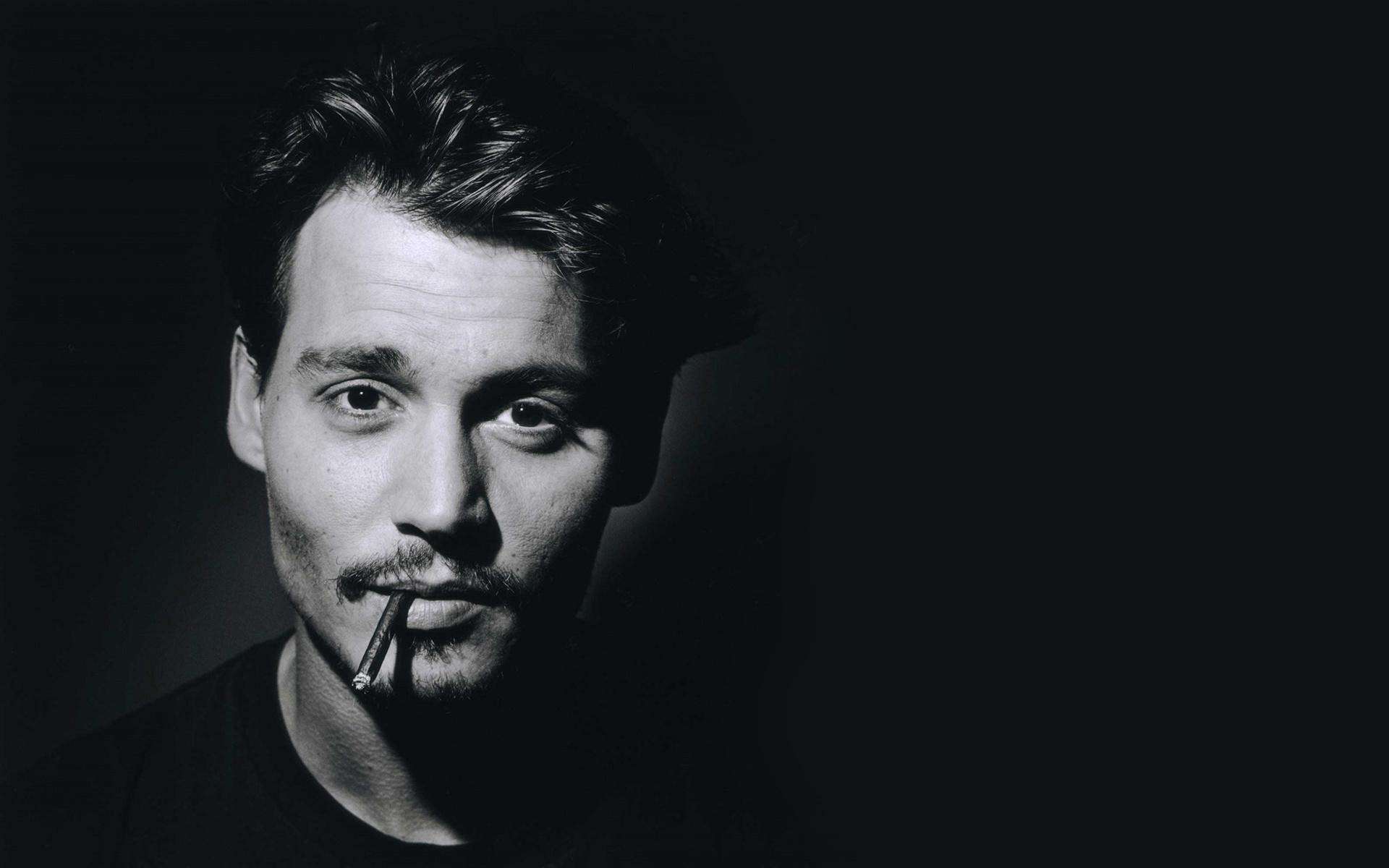 Johnny Depp with cigarette HD Wallpaper