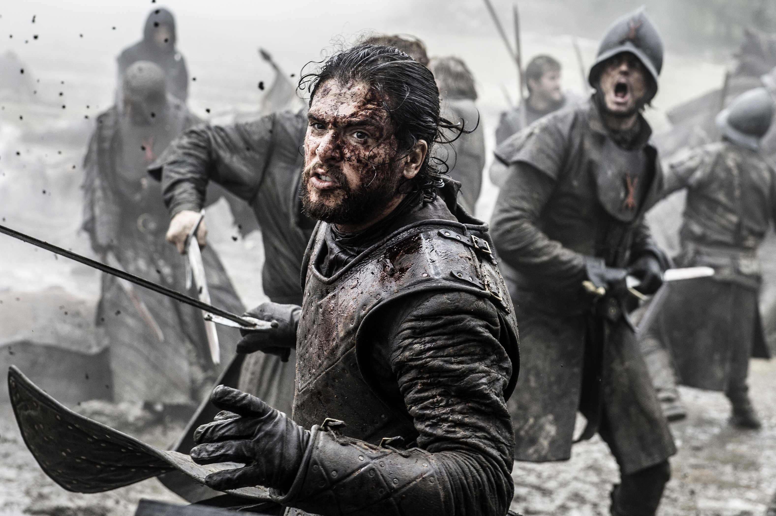 Jon Snow from Game of Thrones in battle HD Wallpaper