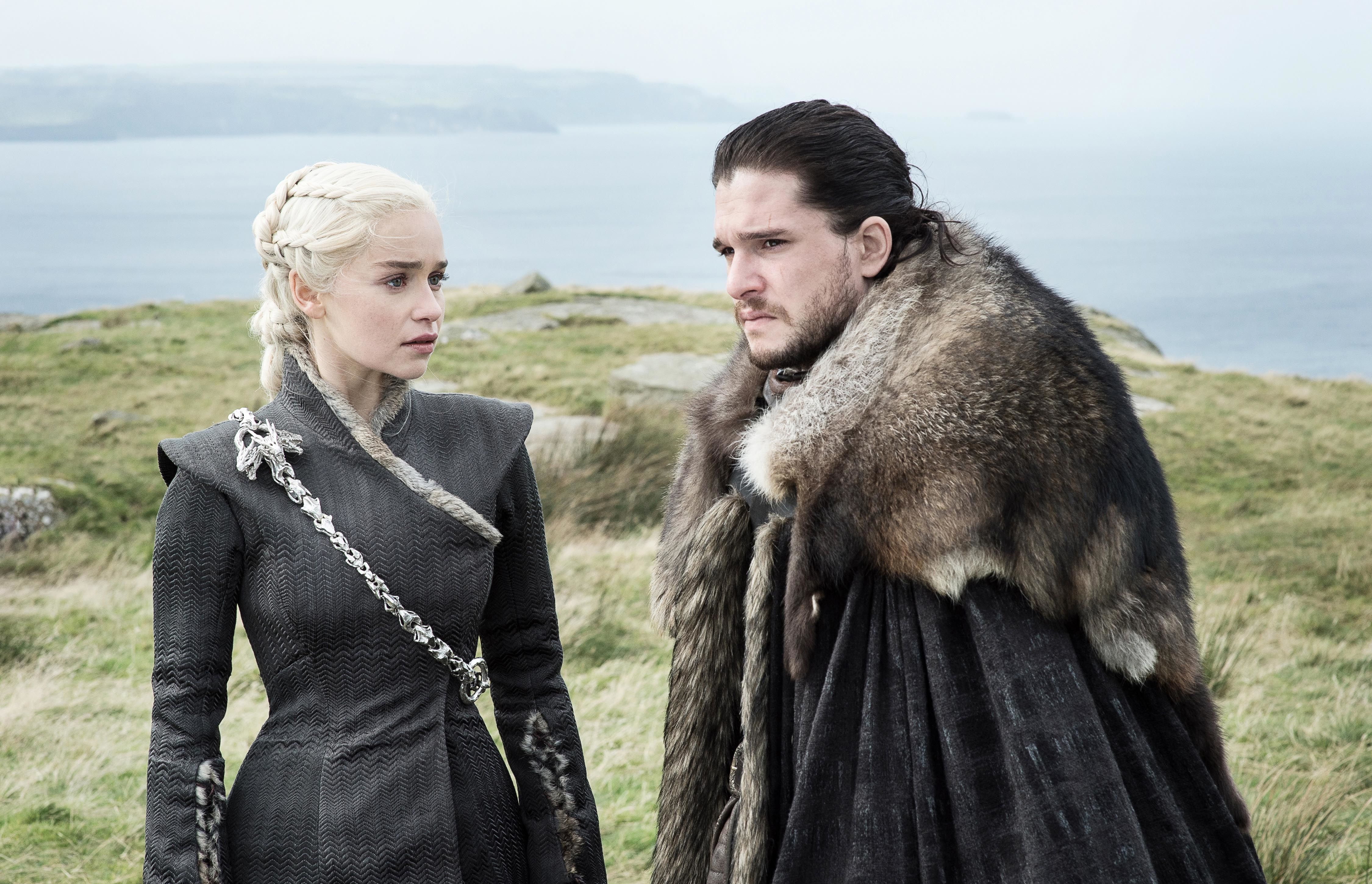 Daenerys Targaryen and Jon Snow from Game of Thrones HD Wallpaper