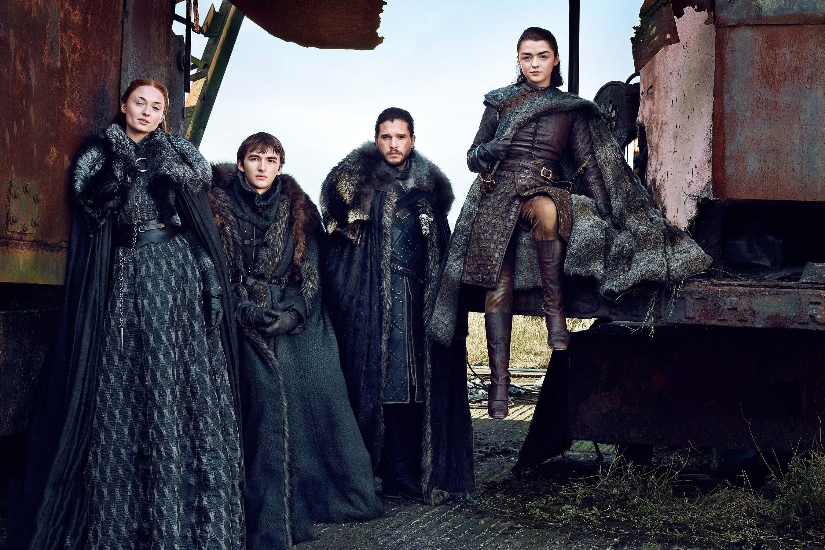 Stark siblings from Game of Thrones HD Wallpaper