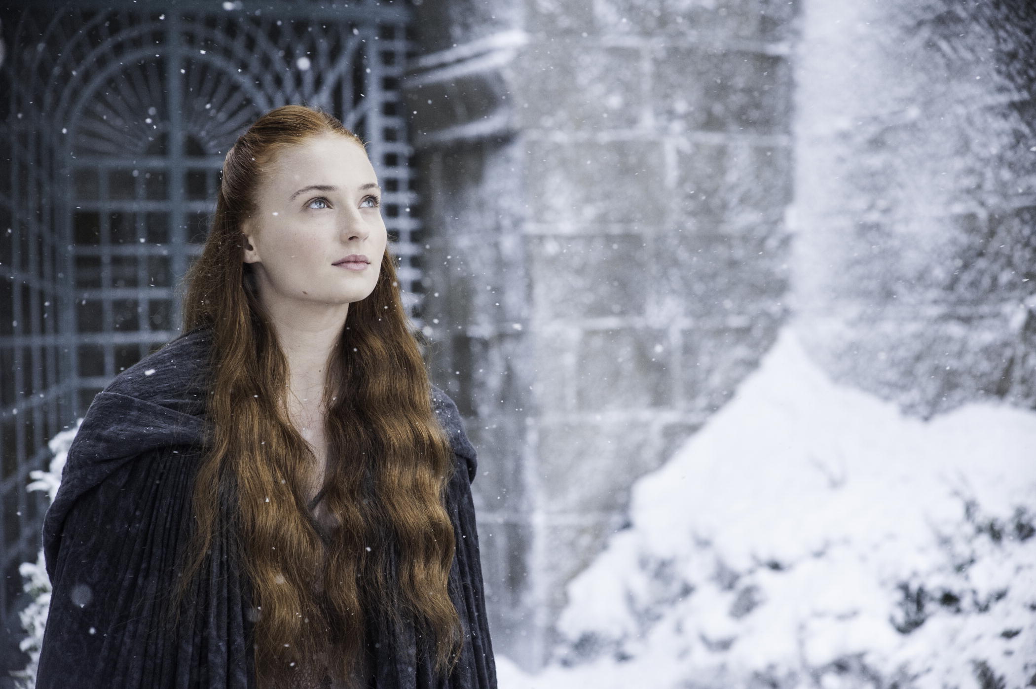 Sansa Stark from Game of Thrones in snow HD Wallpaper