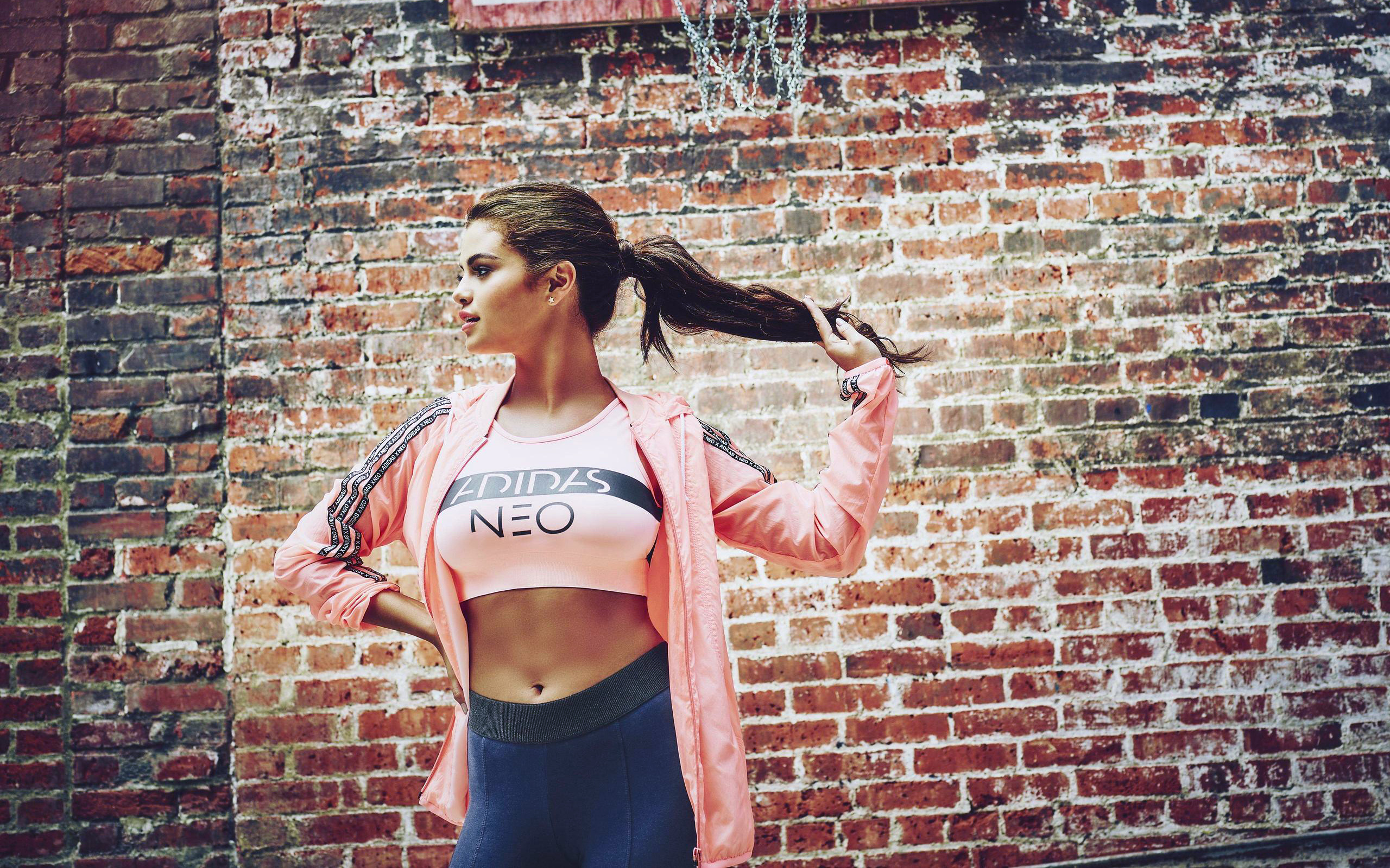 Selena Gomez in Adidas Neo HD Wallpaper