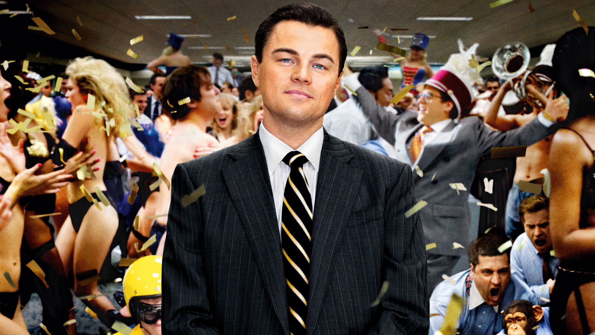 Leonardo DiCaprio in The Wolf of Wall Street HD Wallpaper