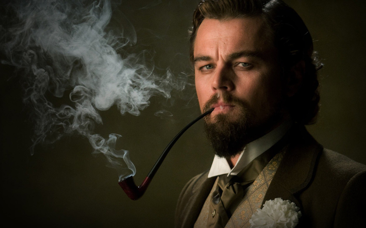 Leonardo DiCaprio smoking a pipe HD Wallpaper