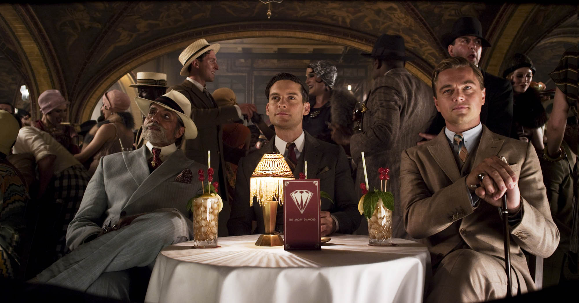 Leonardo DiCaprio and Tobey Maguire in The Great Gatsby HD Wallpaper