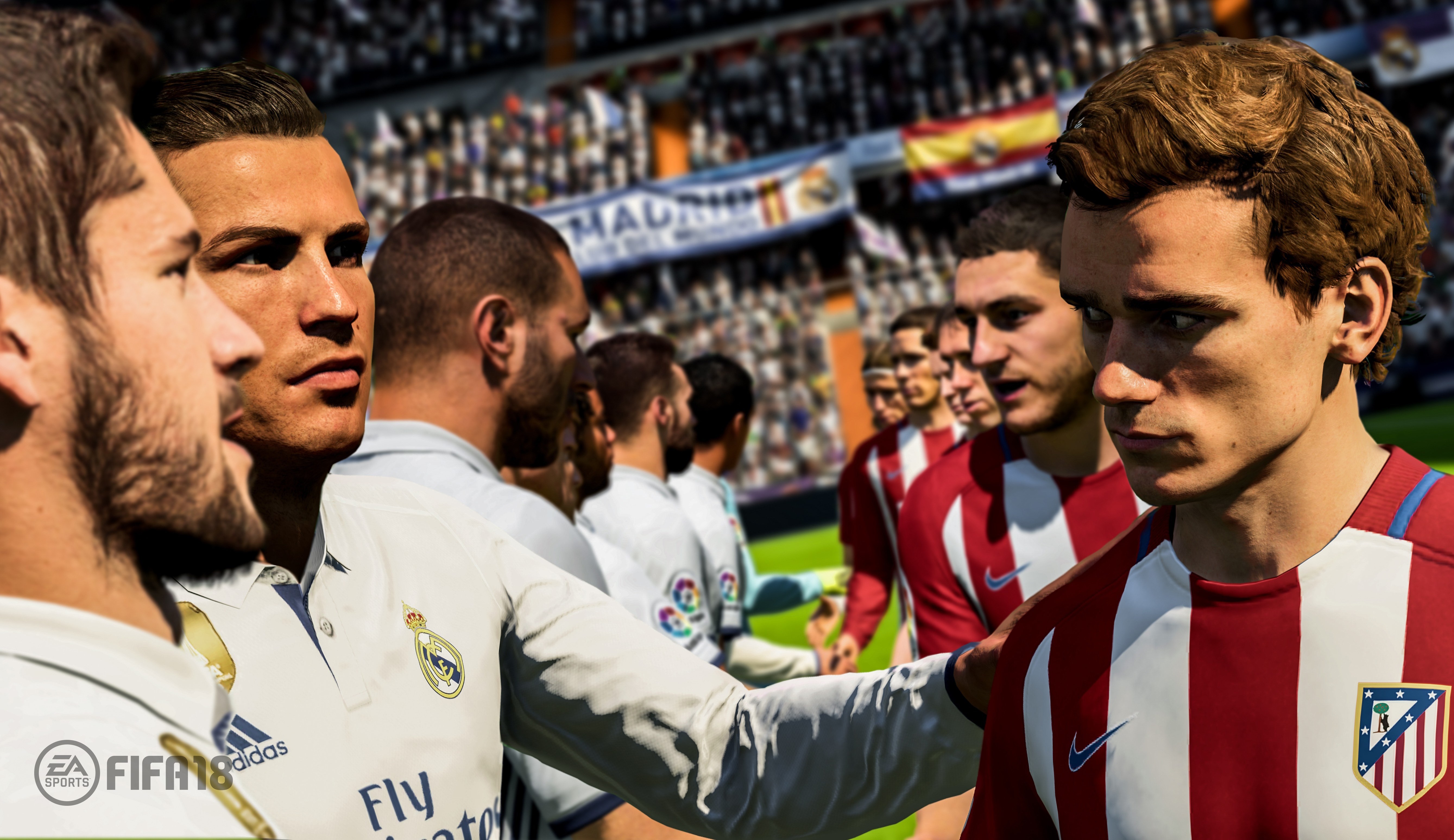 Cristiano Ronaldo and Antoine Griezmann from FIFA 18 HD Wallpaper
