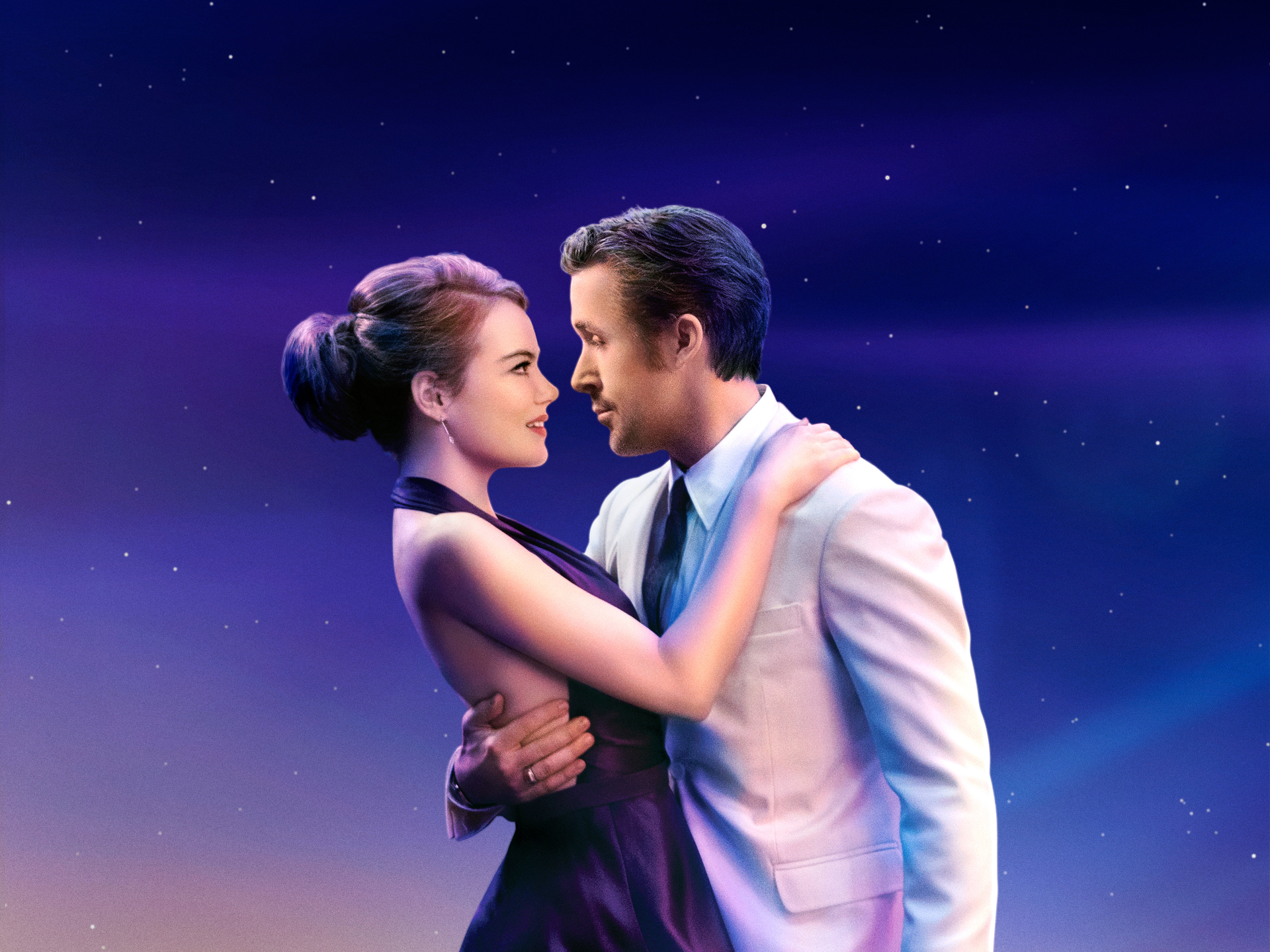 Ryan Gosling and Emma Stone dancing HD Wallpaper