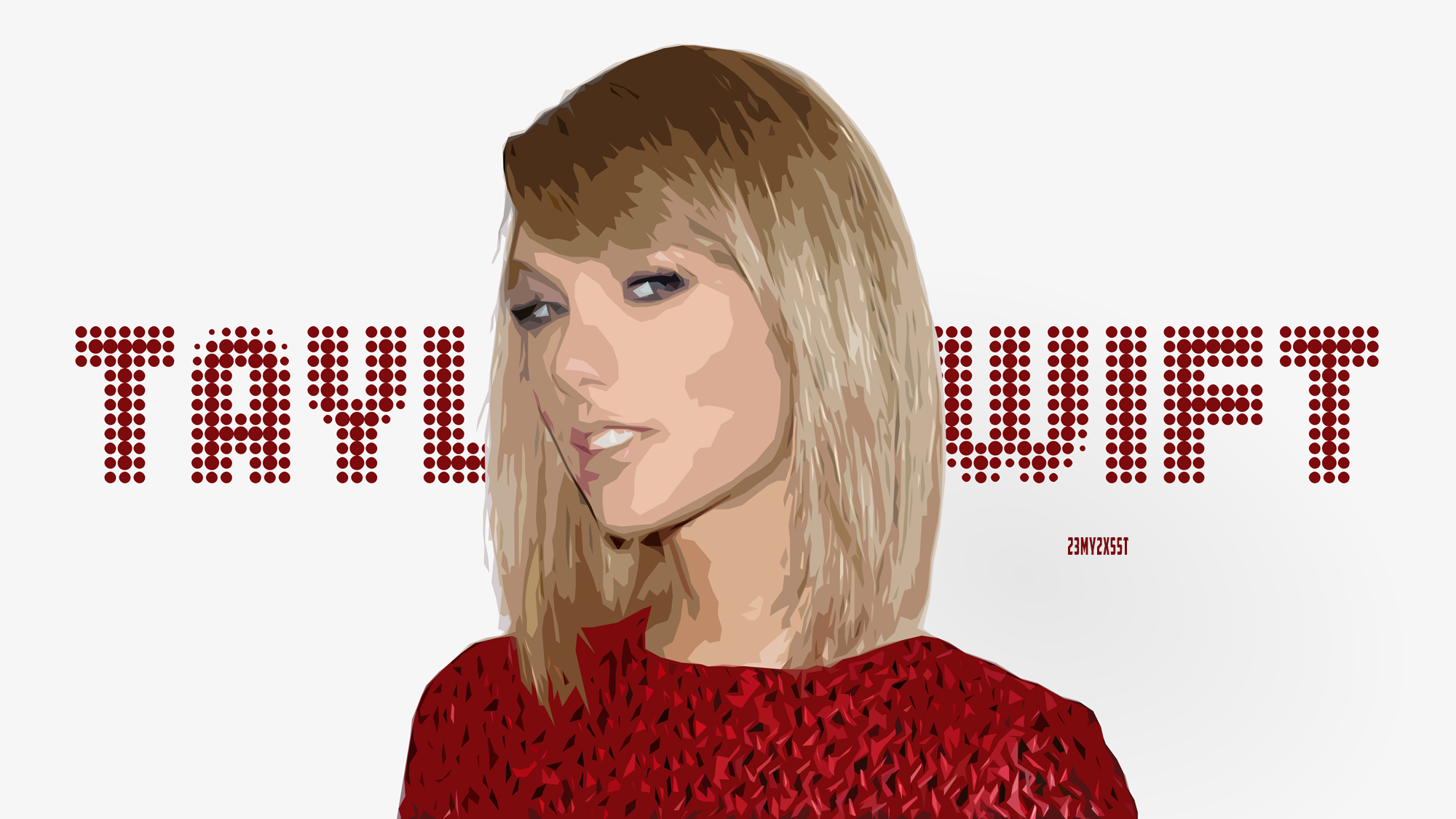 Taylor Swift portrait with text HD Wallpaper