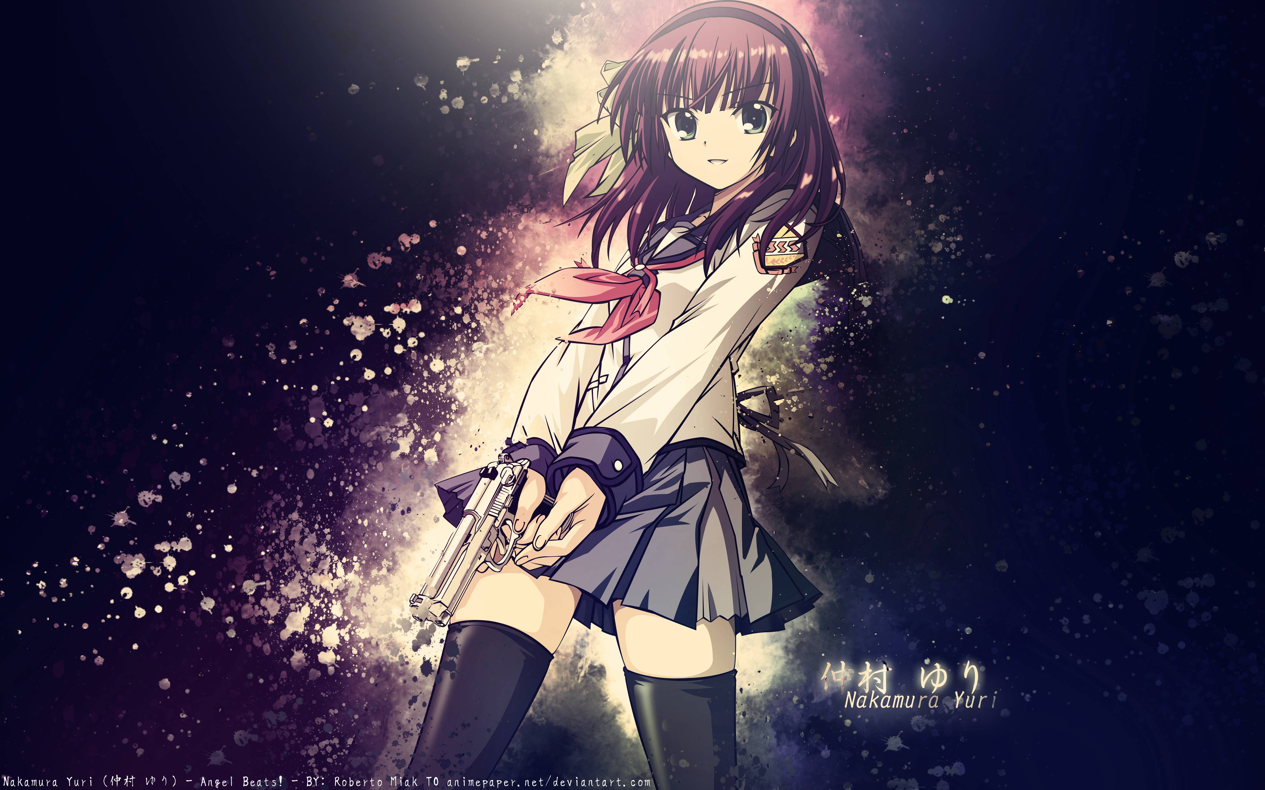 Yuri Nakamura from Angel Beats! HD Wallpaper
