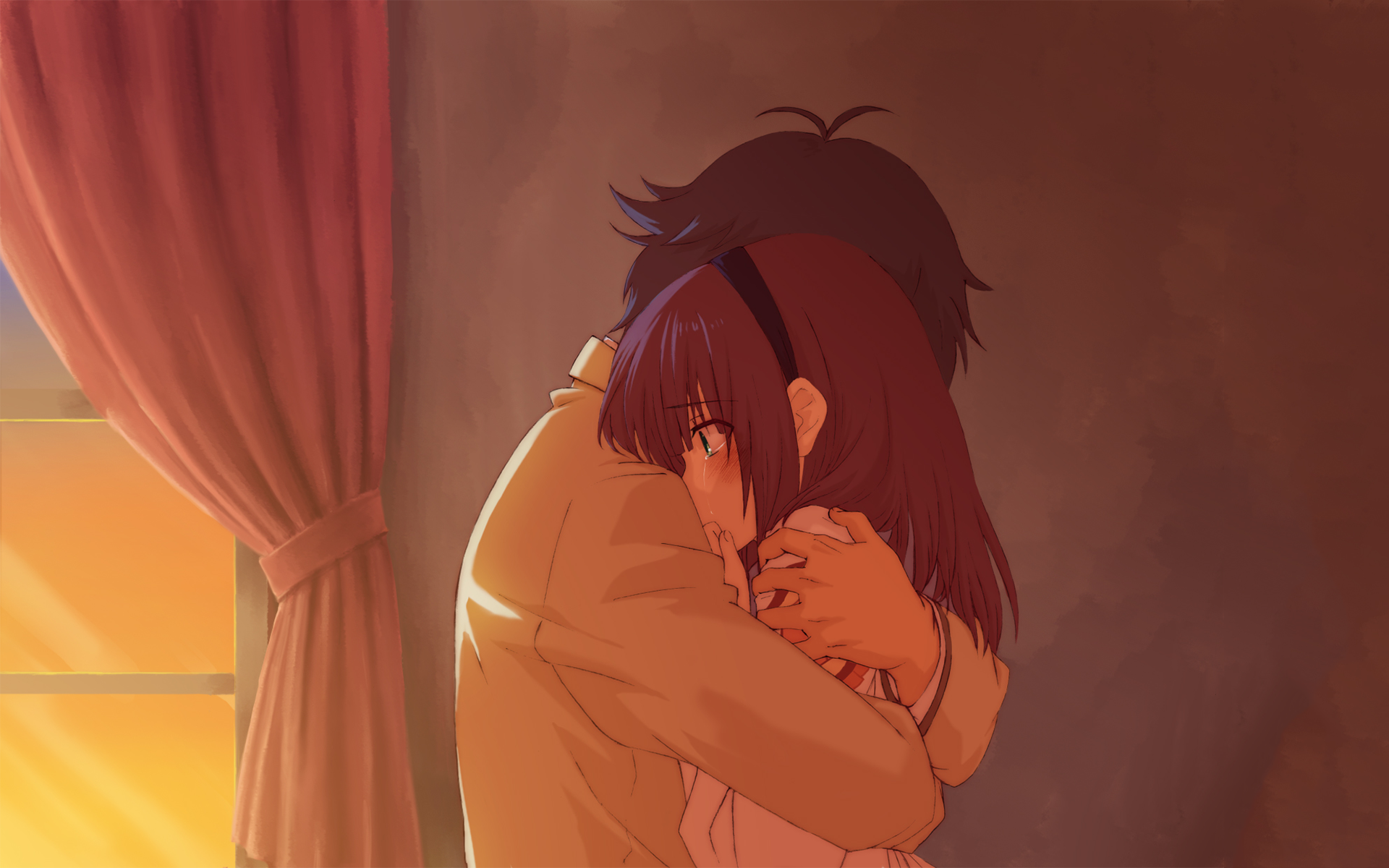 Yuri Nakamura hugging HD Wallpaper