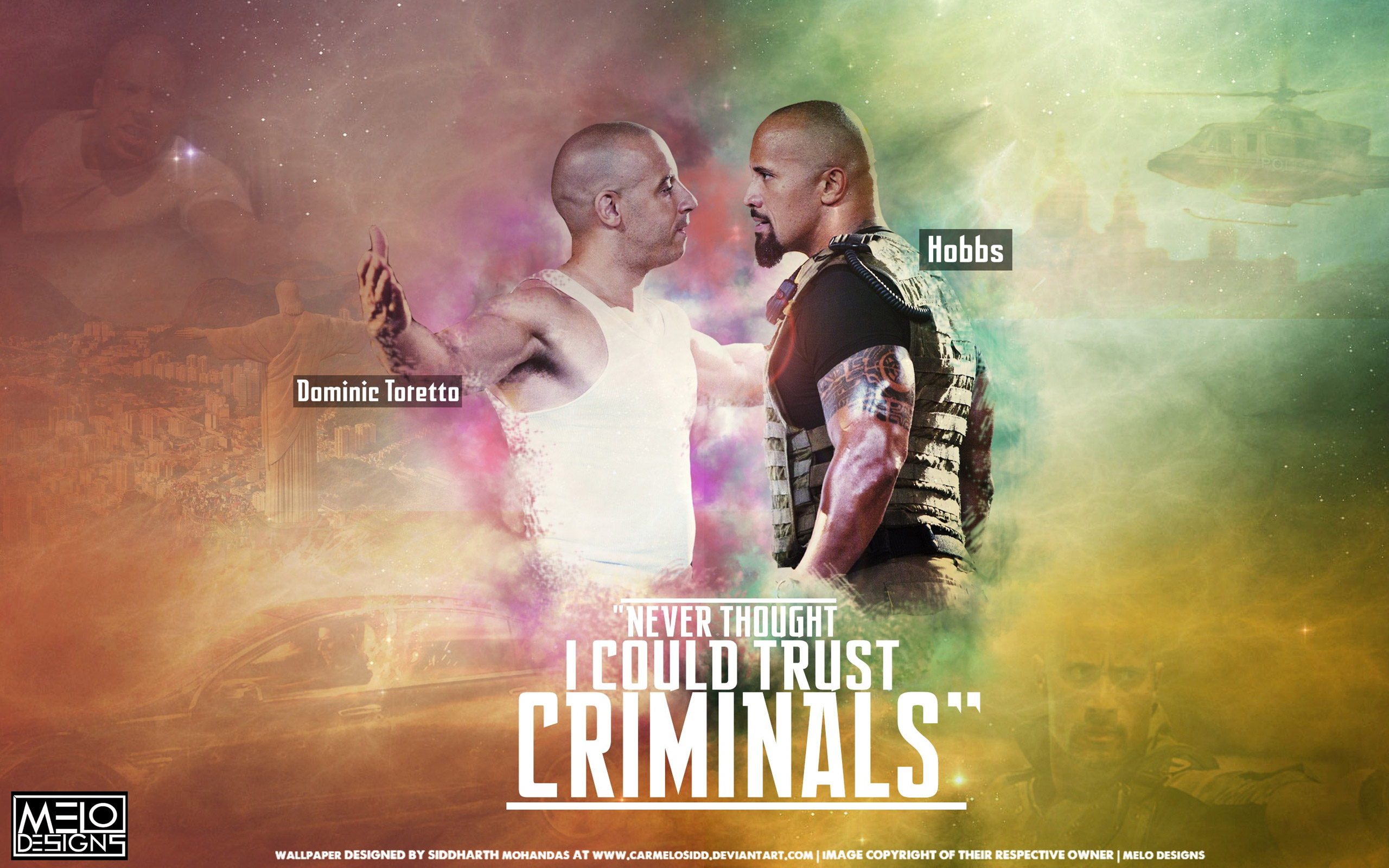 Dominic Toretto and Hobbs from Fast & Furious HD Wallpaper