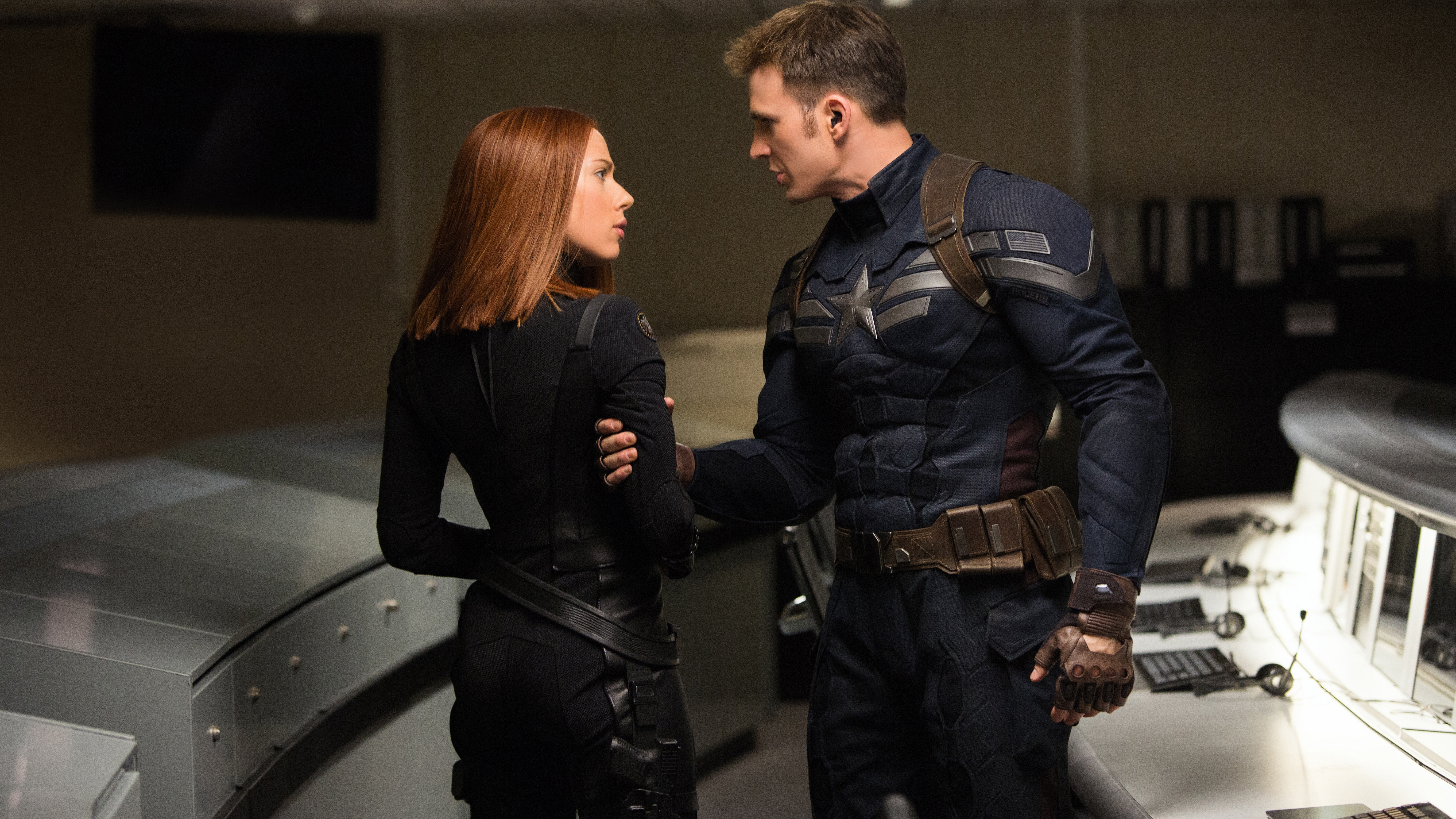 Black Widow and Captain America from Marvel HD Wallpaper