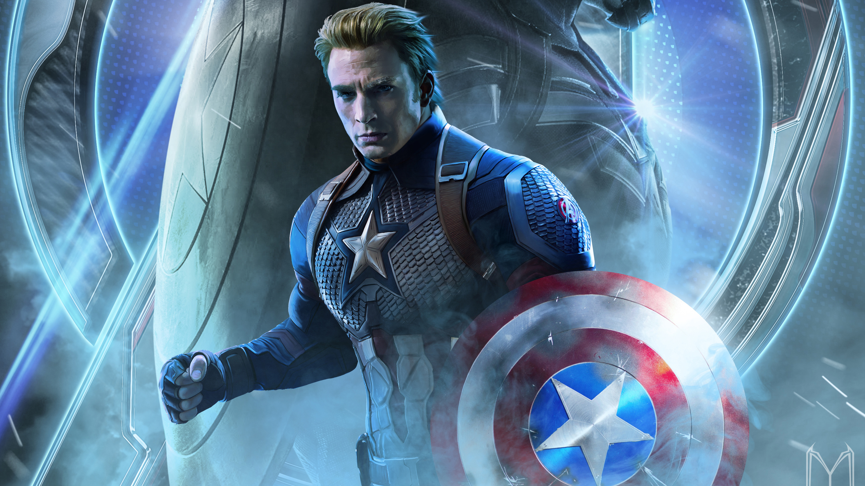 Captain America from Marvel Cinematic Universe HD Wallpaper