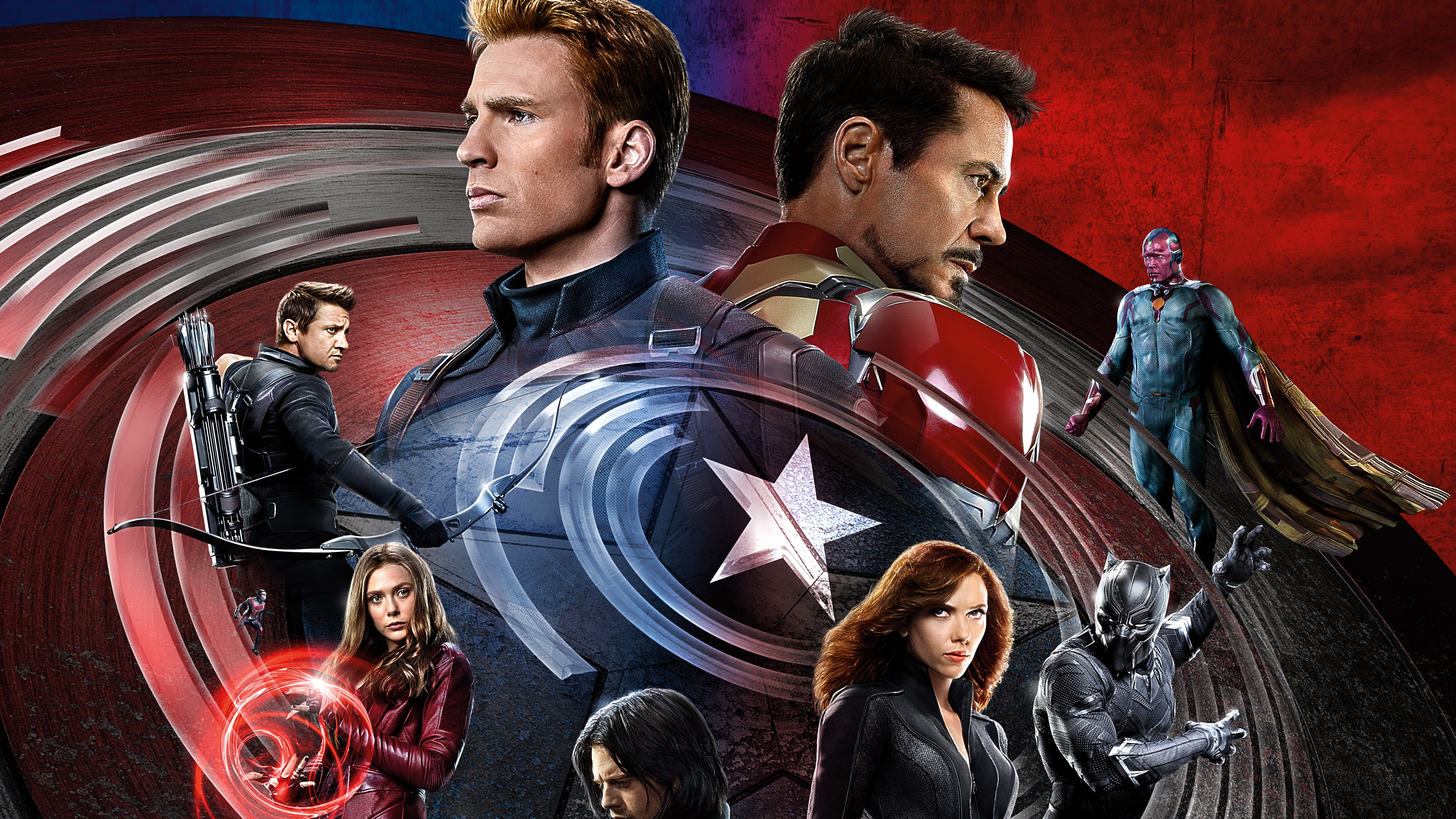 Captain America: Civil War characters HD Wallpaper