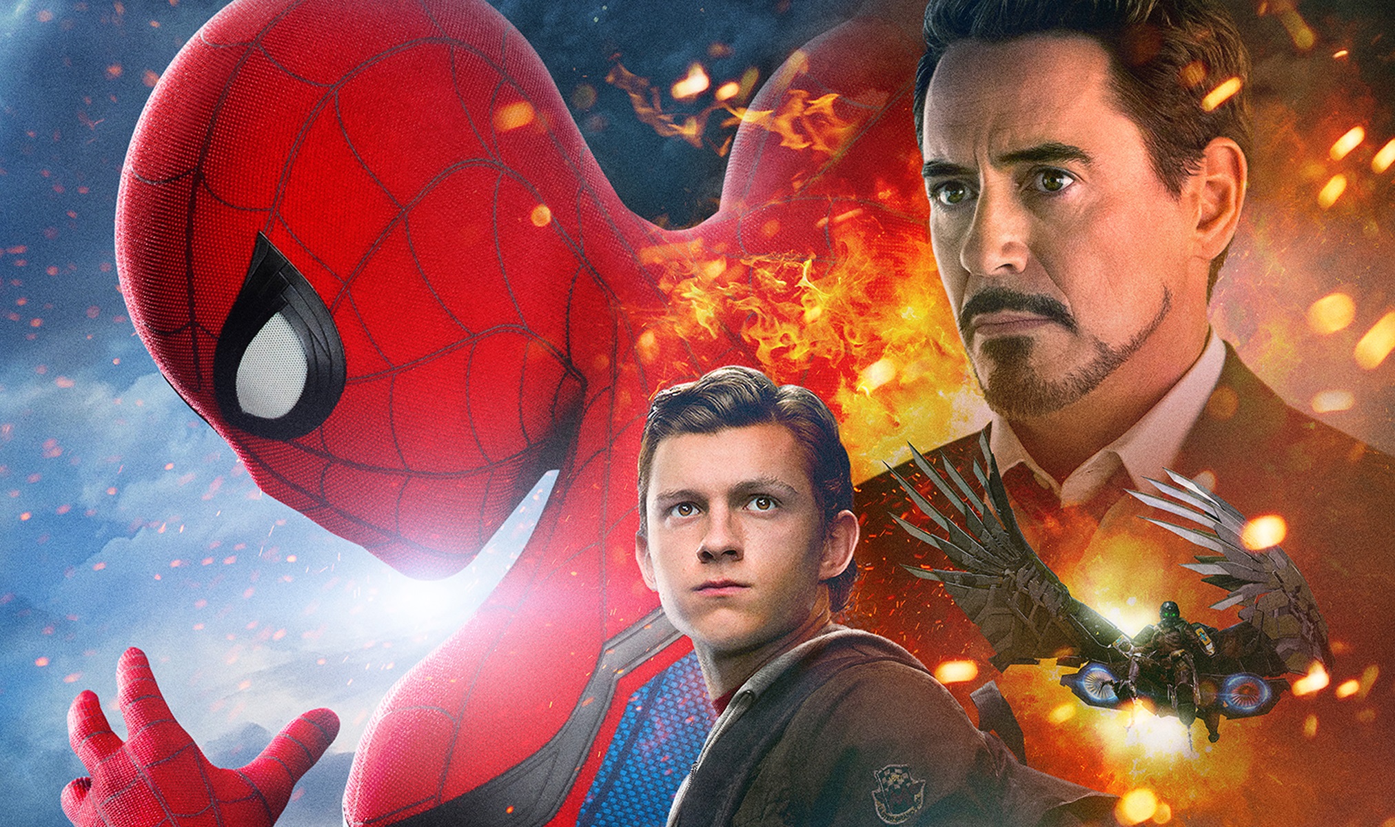 Spider-Man and Iron Man from Spider-Man: Homecoming HD Wallpaper