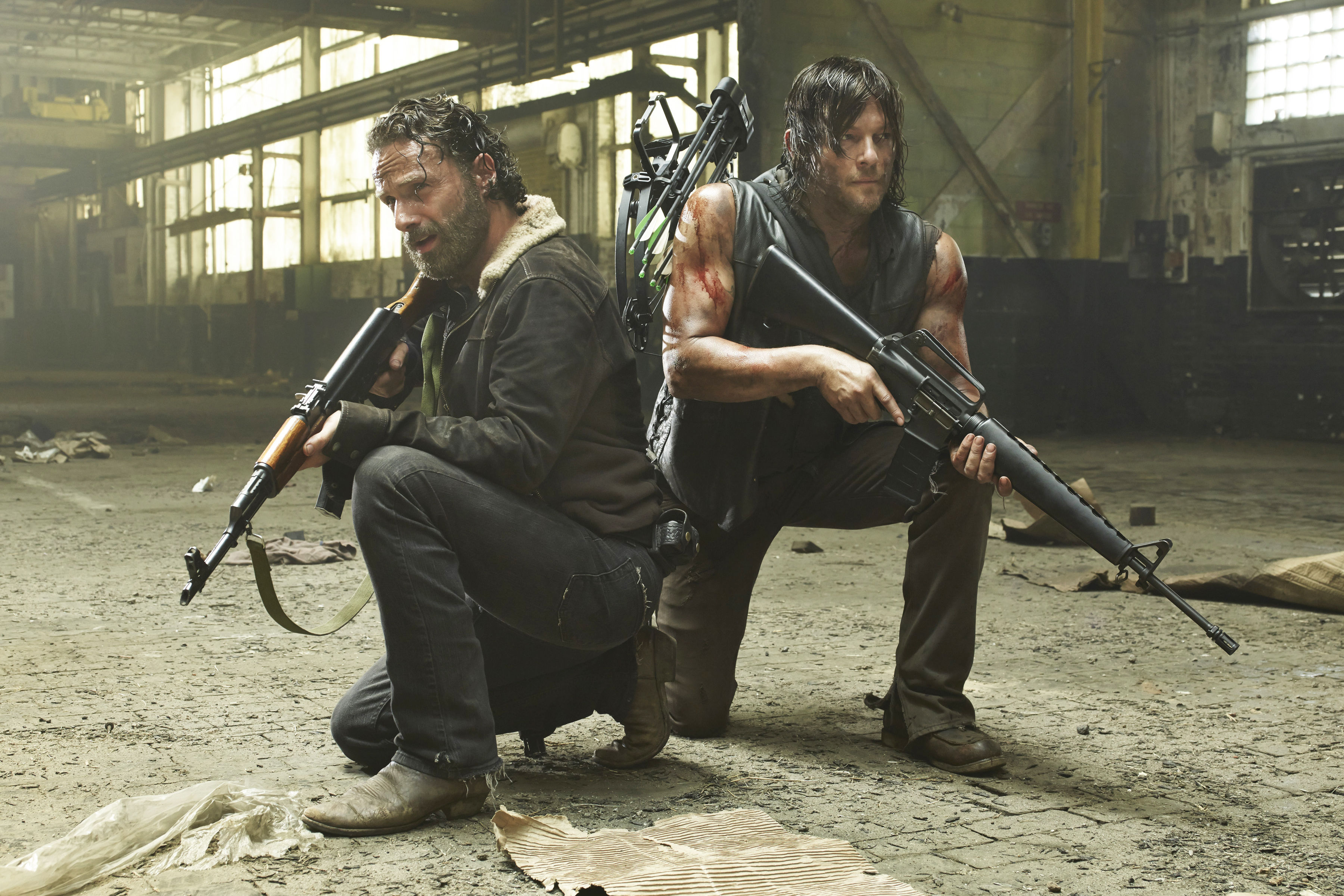 Rick Grimes and Daryl Dixon from The Walking Dead HD Wallpaper