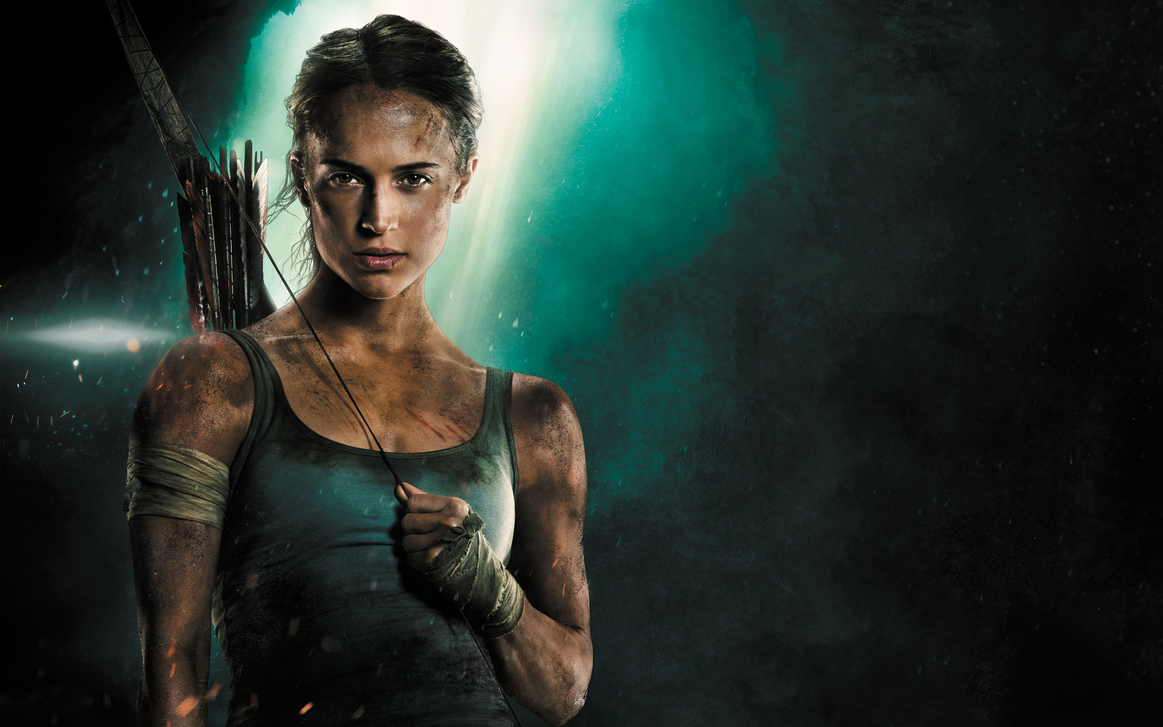 Alicia Vikander as Lara Croft from Tomb Raider HD Wallpaper