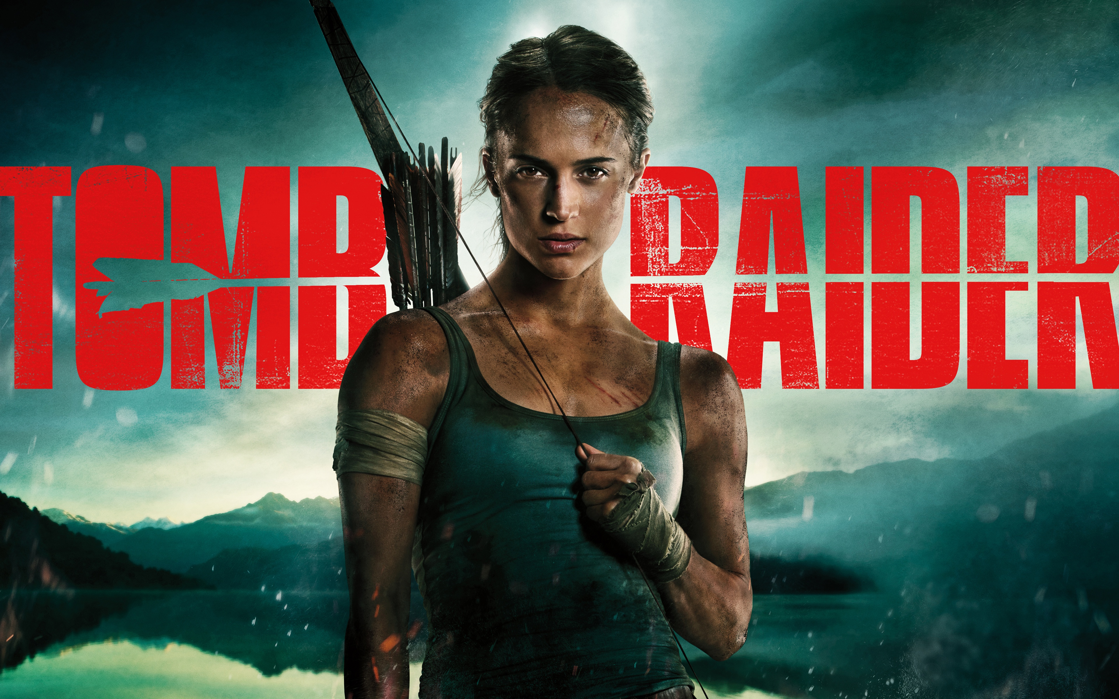 Alicia Vikander as Lara Croft in Tomb Raider HD Wallpaper