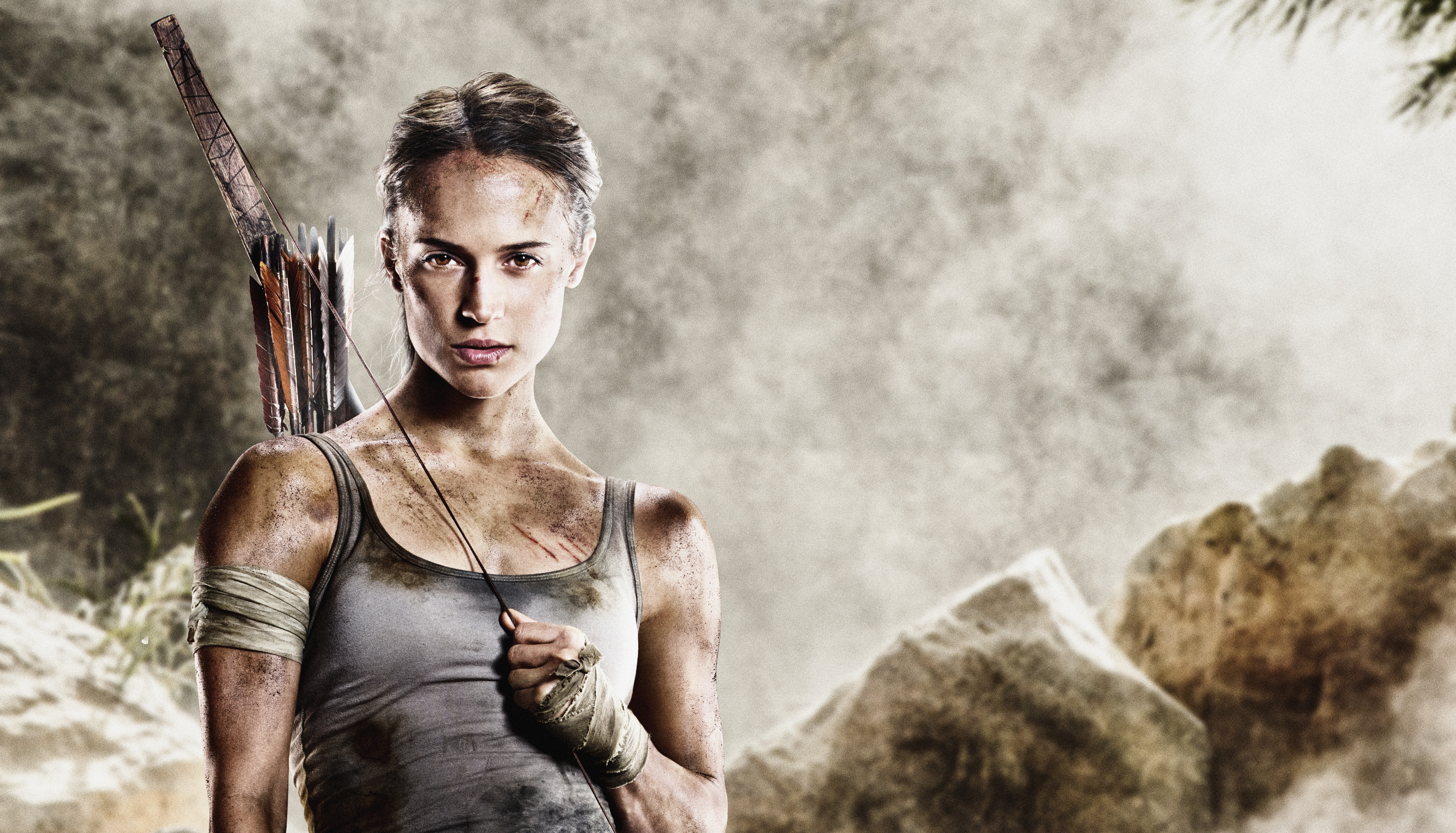 Alicia Vikander as Lara Croft HD Wallpaper
