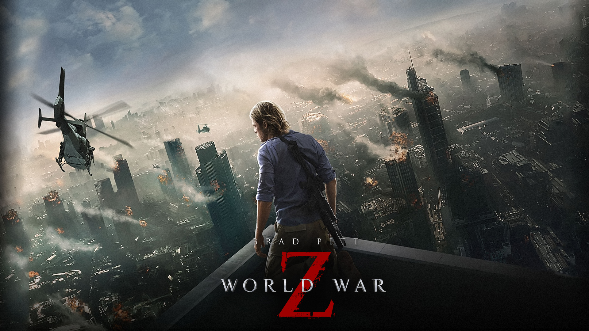 World War Z movie poster with Brad Pitt HD Wallpaper