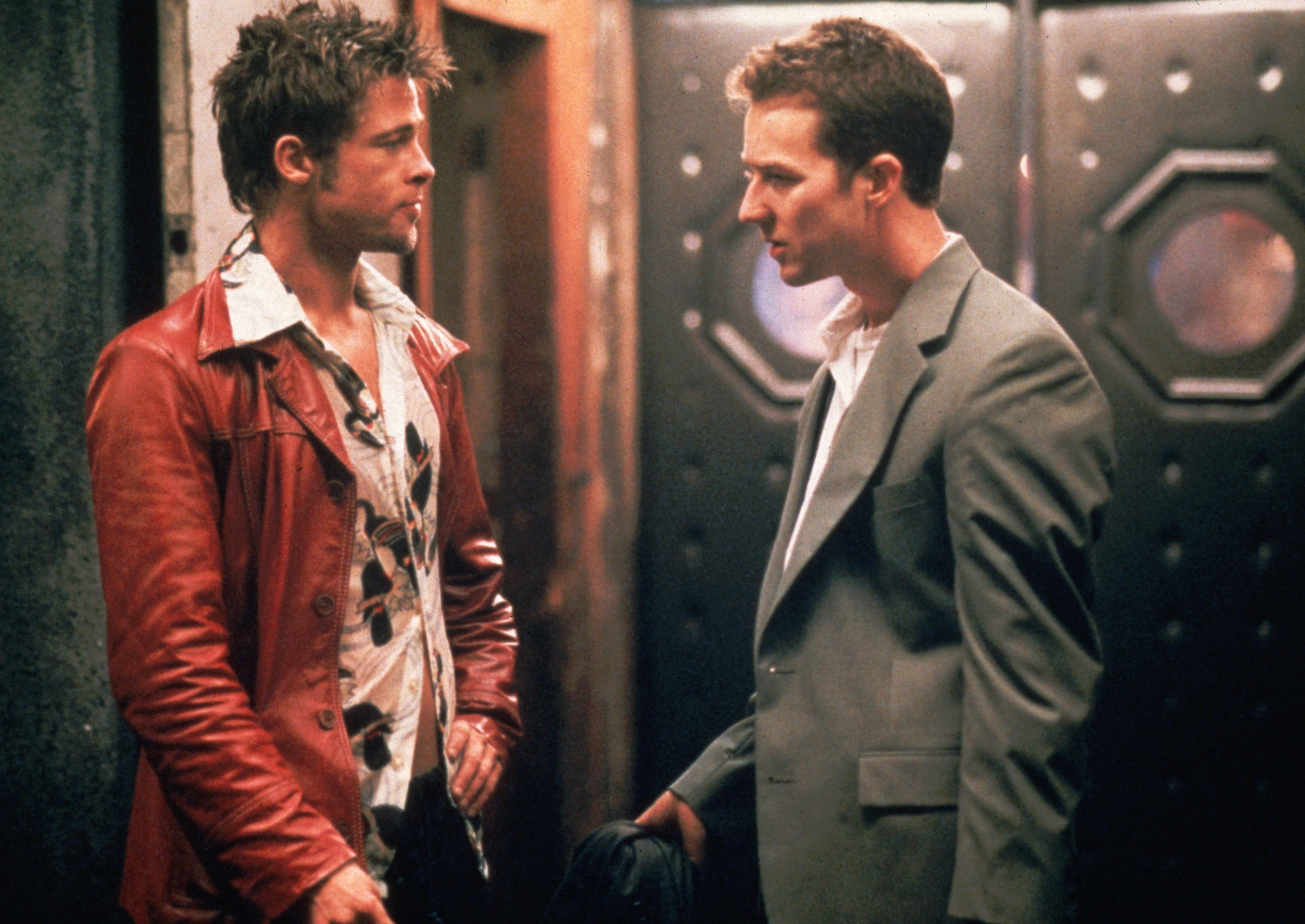 Brad Pitt and Edward Norton from Fight Club HD Wallpaper