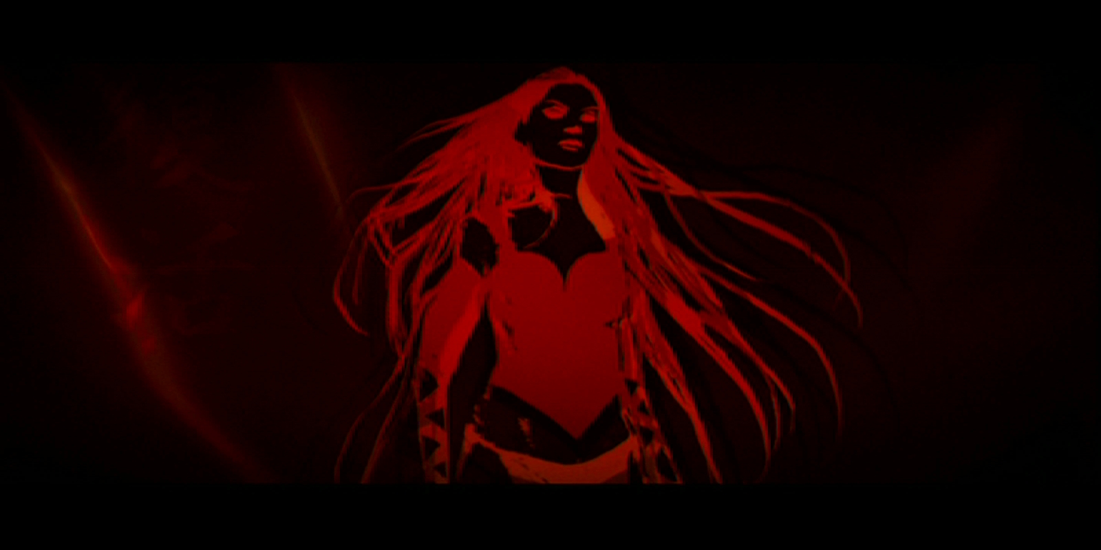 Jennifer Garner in red silhouette HD Wallpaper