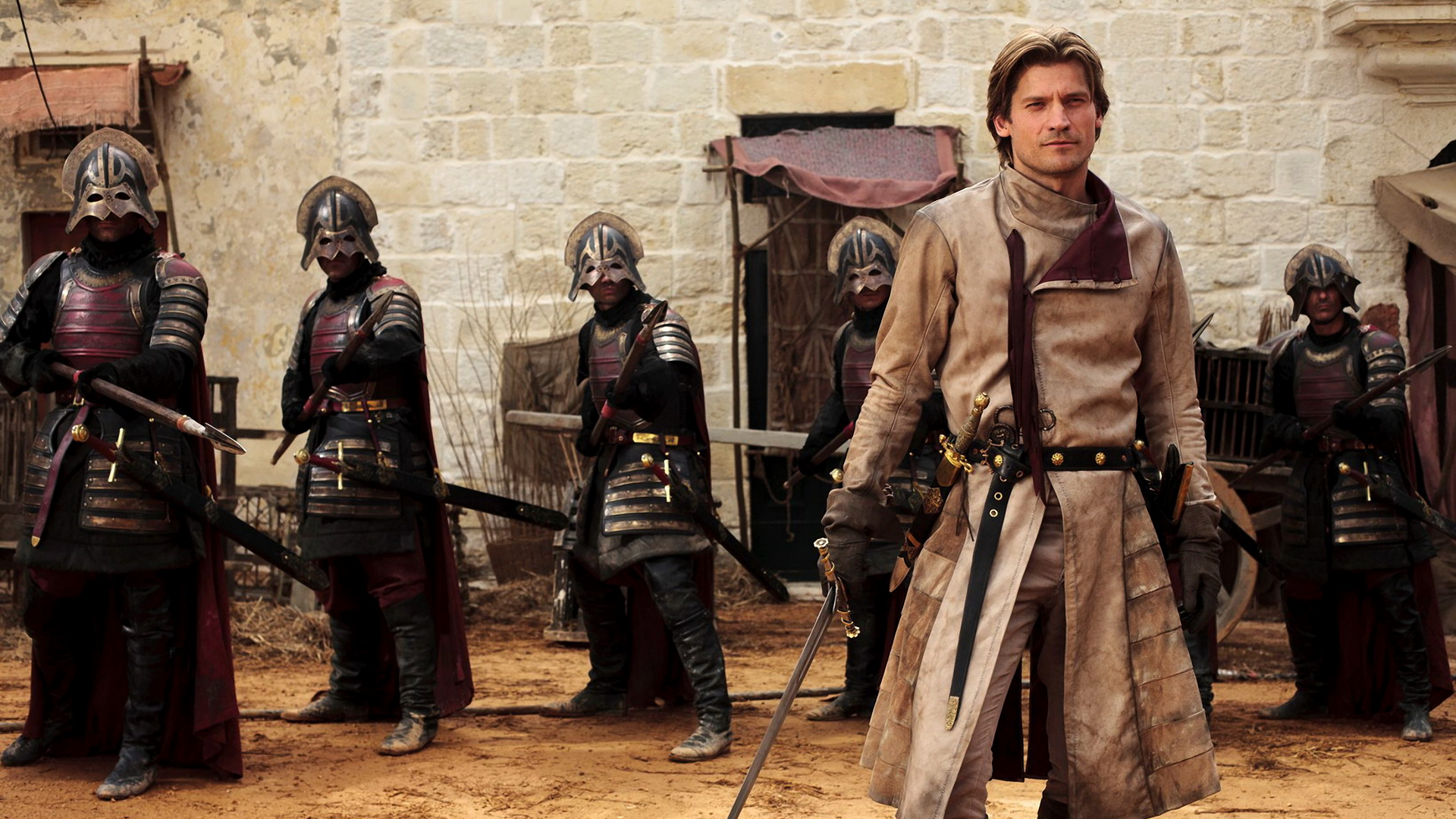 Jaime Lannister and soldiers from Game of Thrones HD Wallpaper